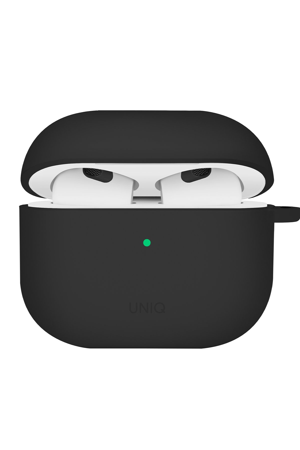 Uniq Airpods 4 (4.nesil) Lyden DS Deri Kılıf - Siyah