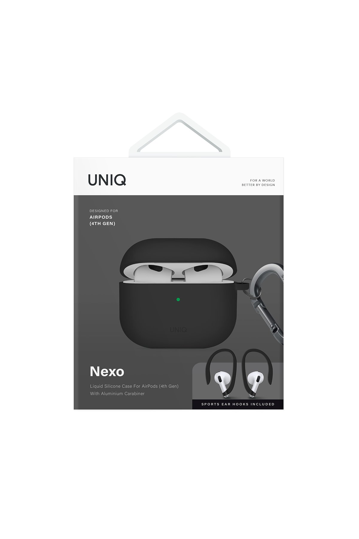 Uniq Airpods 4 (4.nesil) Lyden DS Deri Kılıf - Siyah