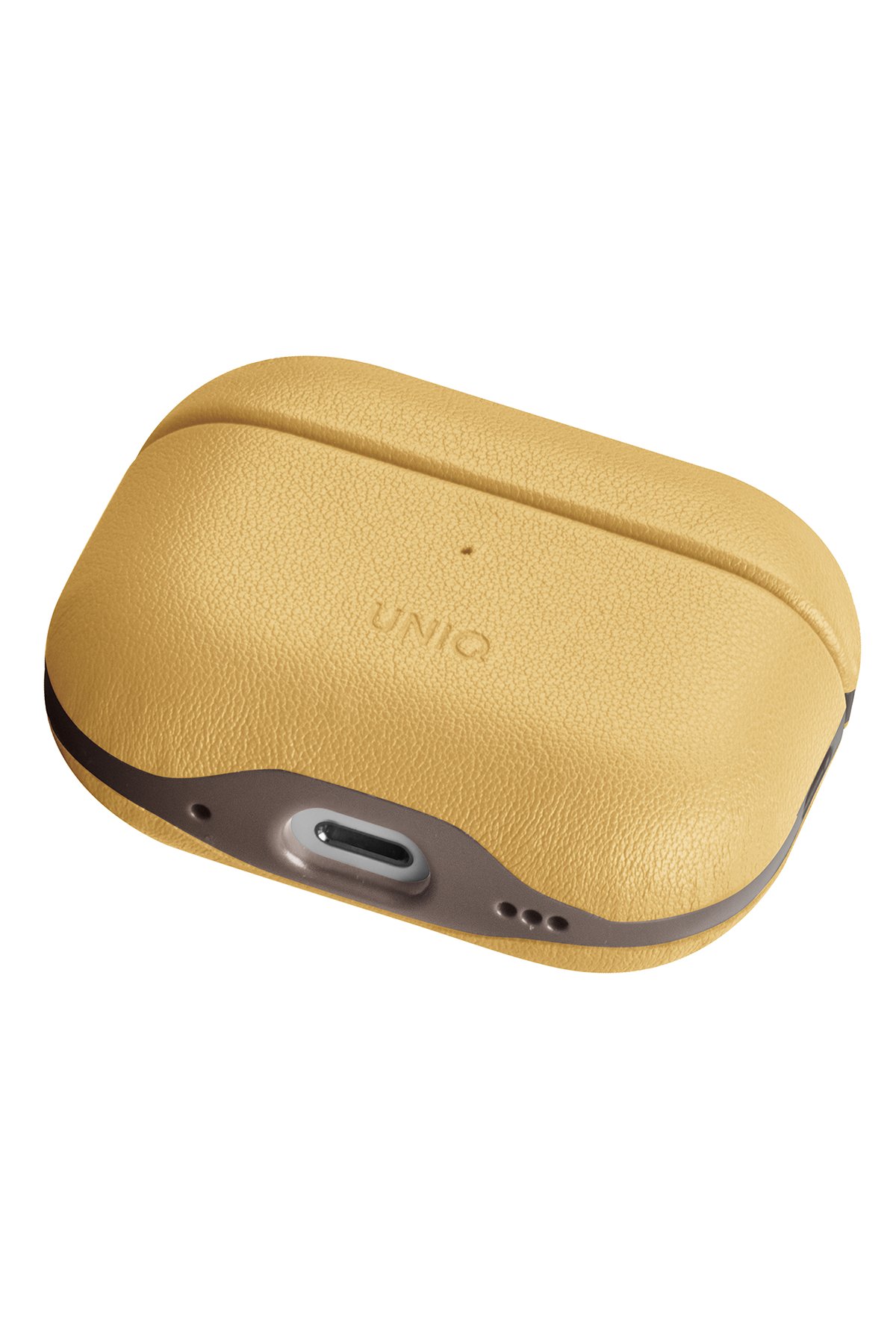 Uniq Airpods Pro 2 (2.nesil) Terra Genuine Deri Kılıf - Kahverengi