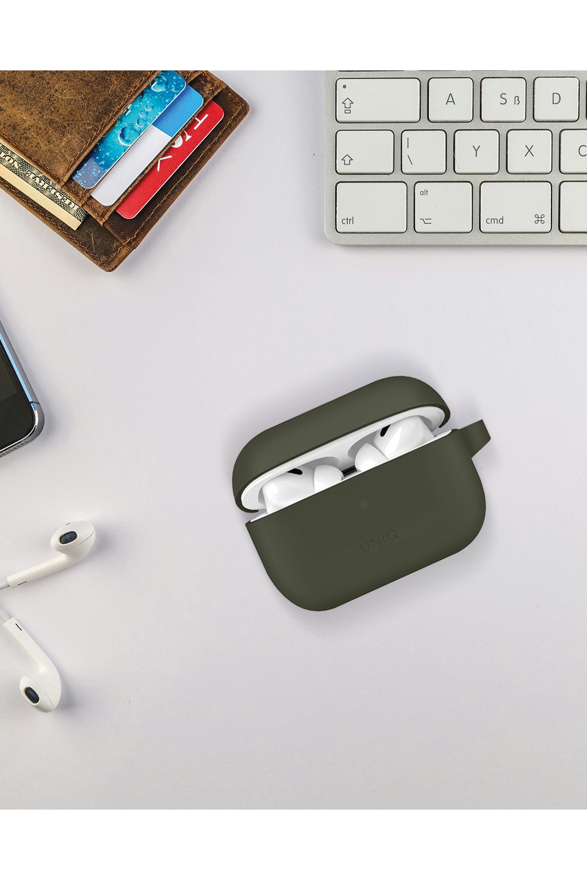Uniq Airpods Pro 2 (2.nesil) Clyde Kilitli Kılıf - Mavi