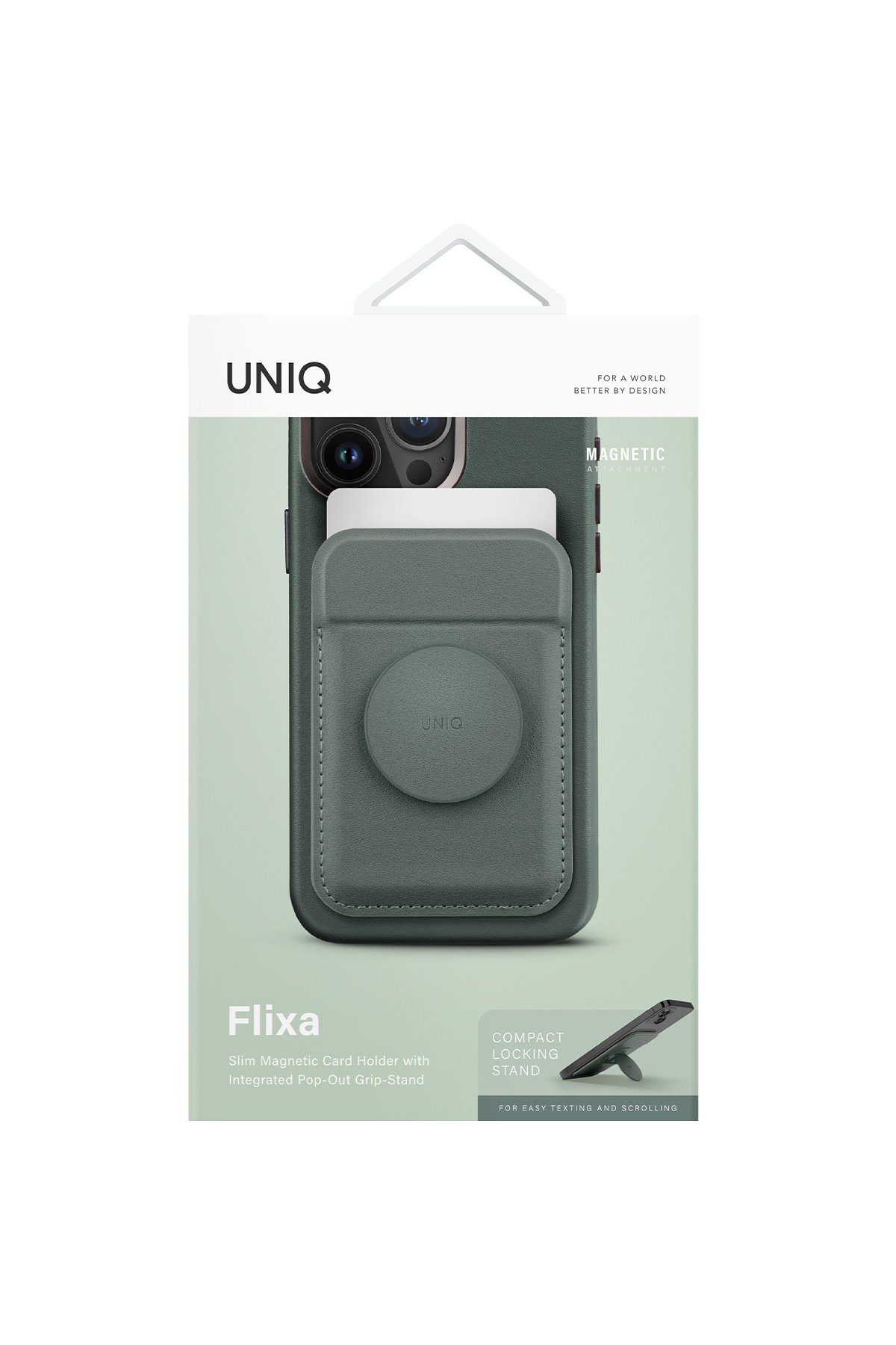 Uniq Flixa Popsocketli Manyetik Kartlık Stand - Lacivert