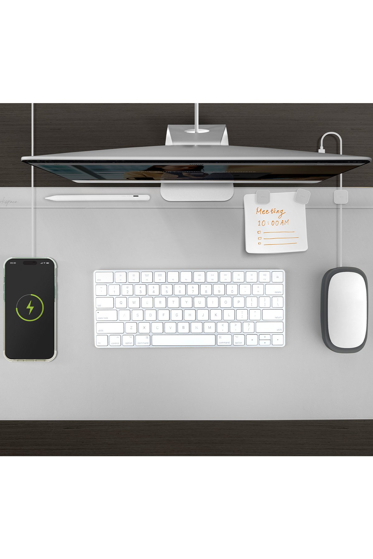 Uniq Mondo Manyetik 360 Dönen Hava Menfezli Yapışkanlı Araç Tutucu - Siyah