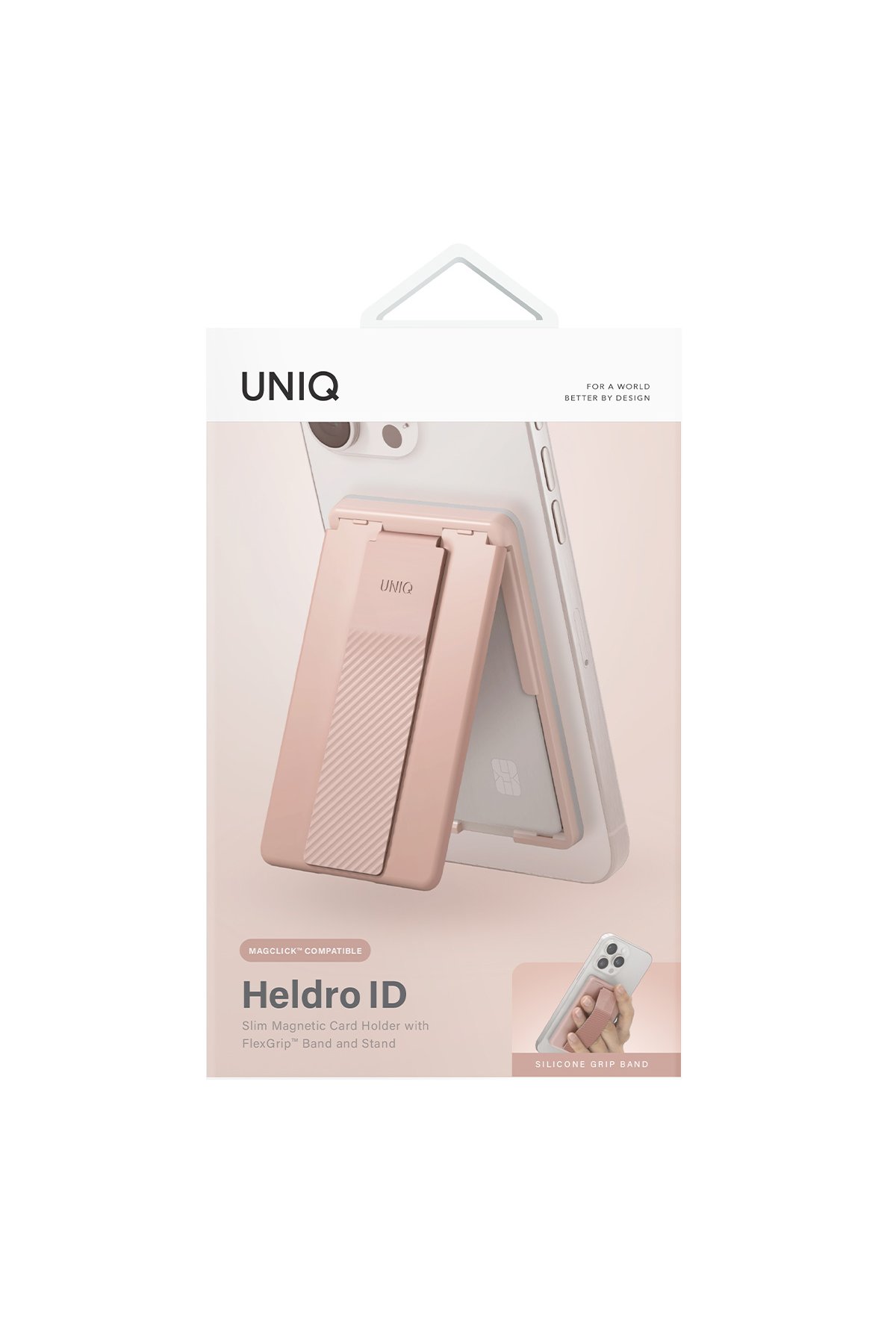 Uniq GripFit Classic 360 Manyetik Magsafe Kickstand Yüzük - Siyah