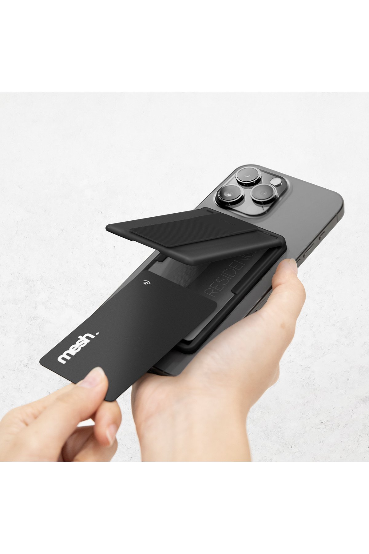 Uniq GripFit Classic 360 Manyetik Magsafe Kickstand Yüzük - Siyah