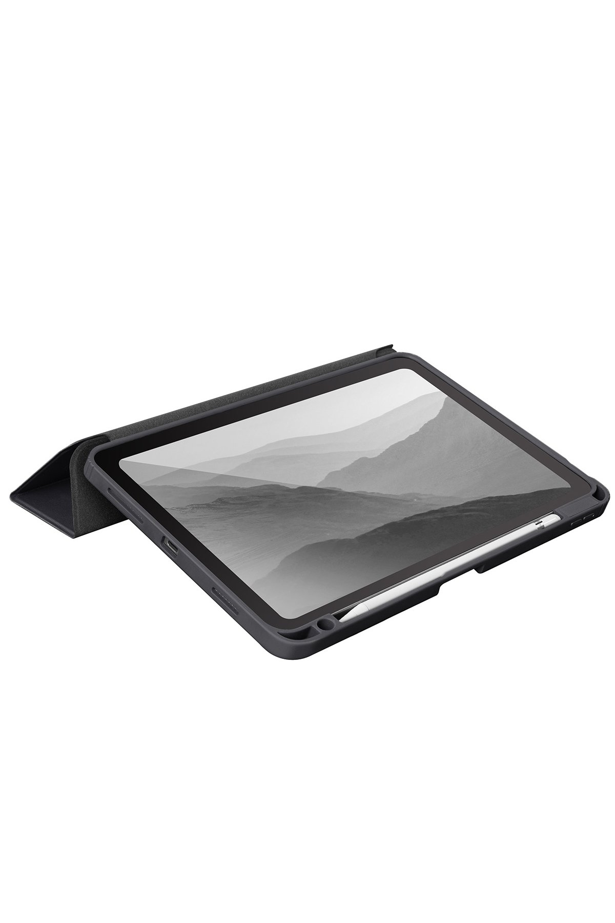 Uniq iPad 2022 10.9 (10.nesil) Camden Katlanabilir Tablet Kapak - Gri