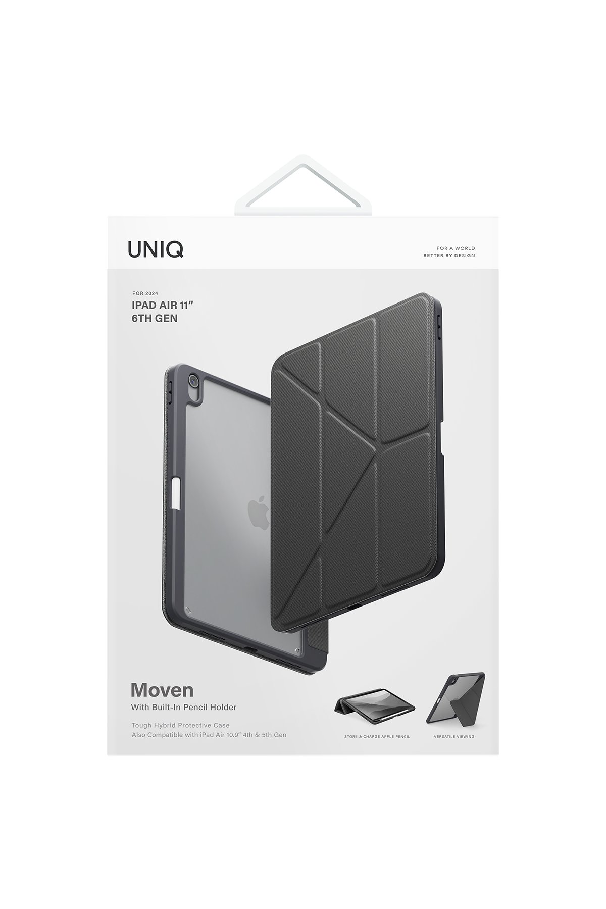 Uniq iPad Air 13 (2024) Moven Standlı Tablet Kapak - Mavi