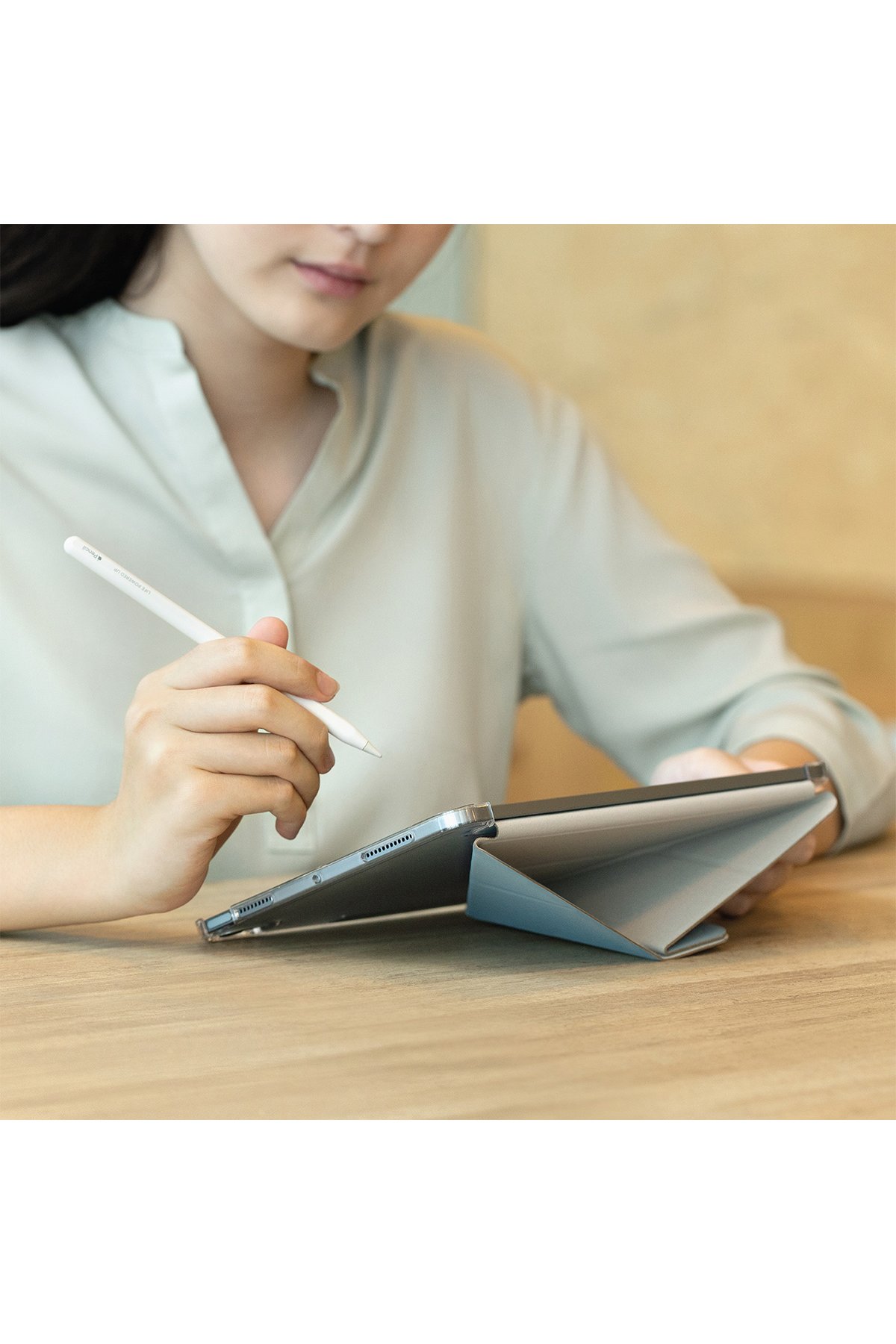 Uniq iPad Air 4 10.9 Moven Standlı Tablet Kapak - Bej