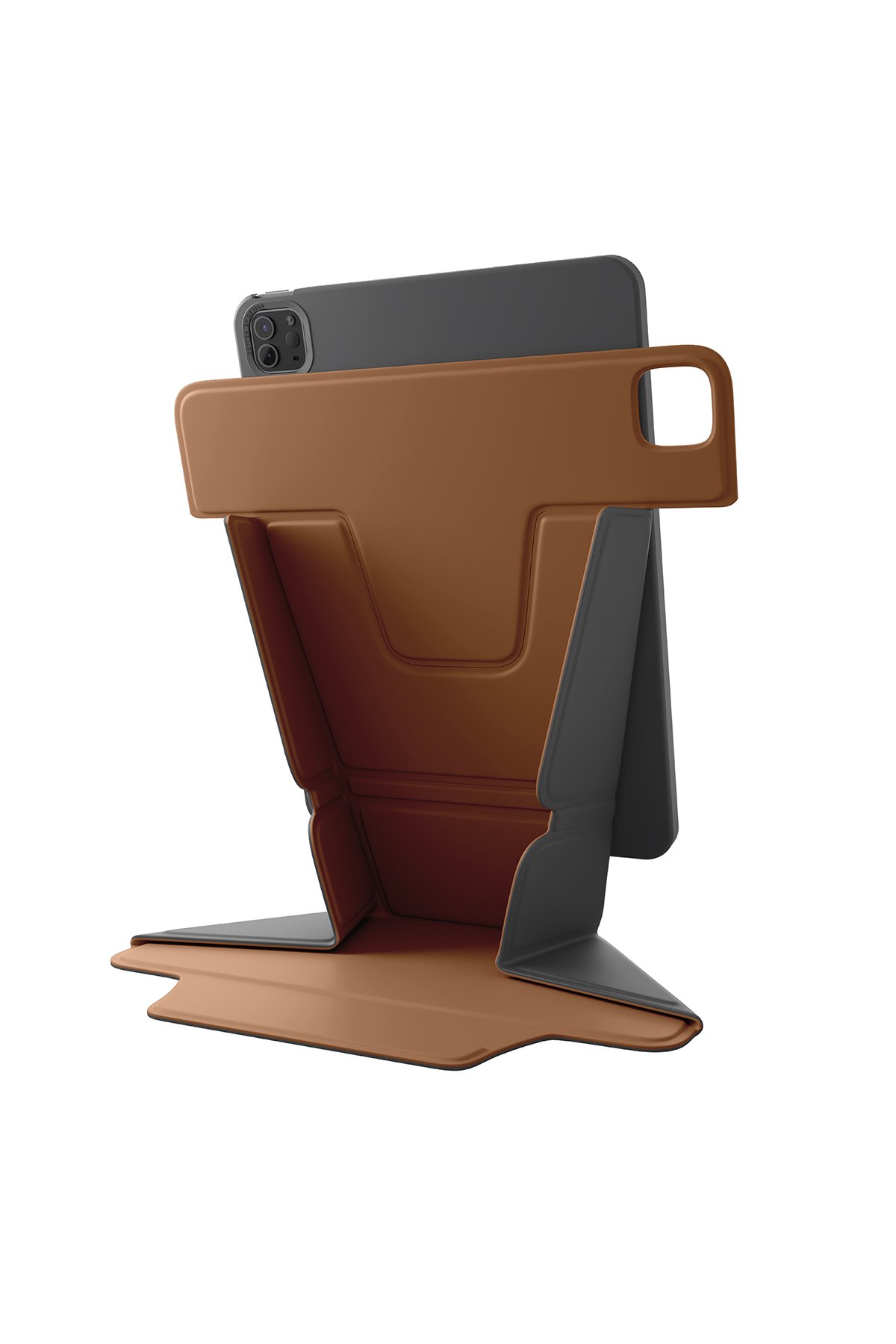 Uniq iPad Pro 11 (2024) Camden Katlanabilir Tablet Kapak - Koyu Gri