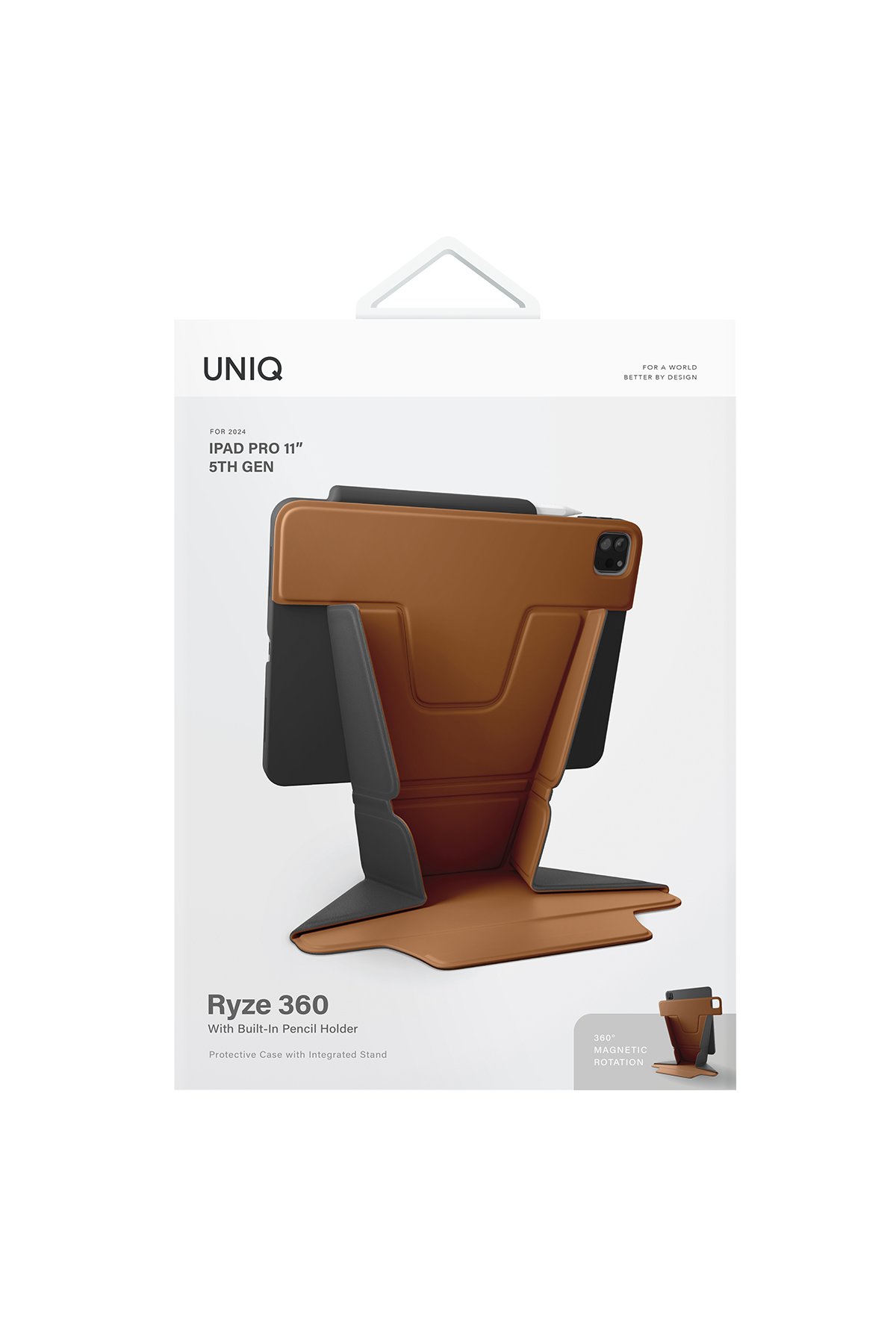 Uniq iPad Pro 11 (2024) Camden Katlanabilir Tablet Kapak - Koyu Gri