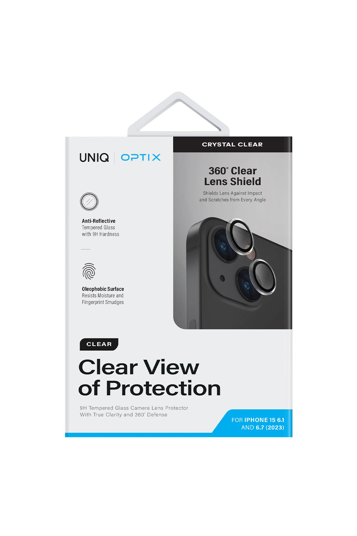 Uniq iPhone 15 Plus Optix Alüminyum Kamera Lens Koruyucu - Yeşil