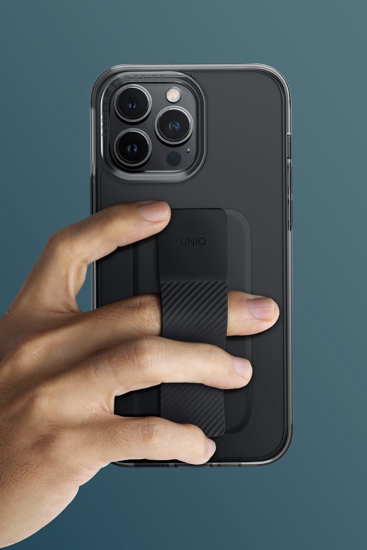 Uniq iPhone 15 Pro Optix Anti Reflective Cam Ekran Koruyucu - Siyah
