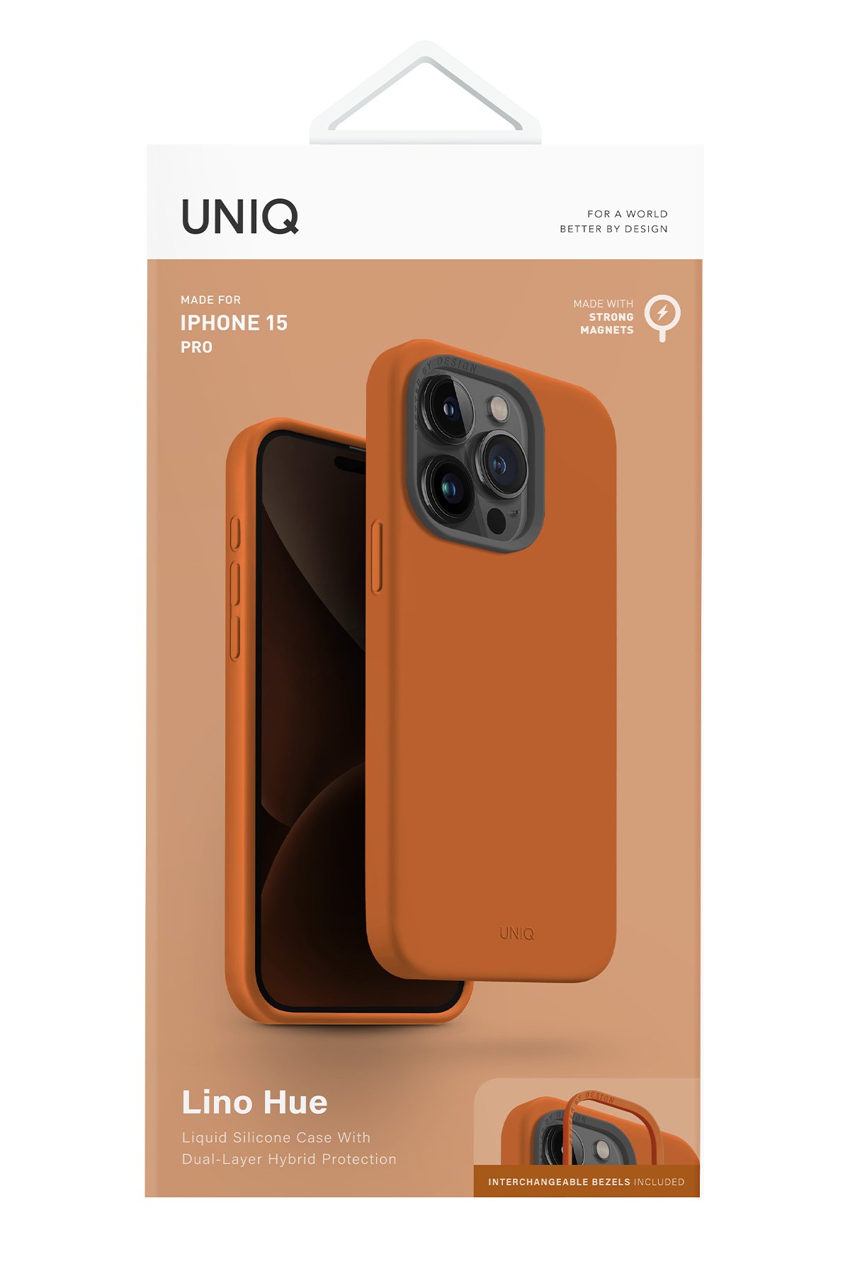 Uniq iPhone 15 Pro Lyden Magsafe Deri Kapak - Titan Gri