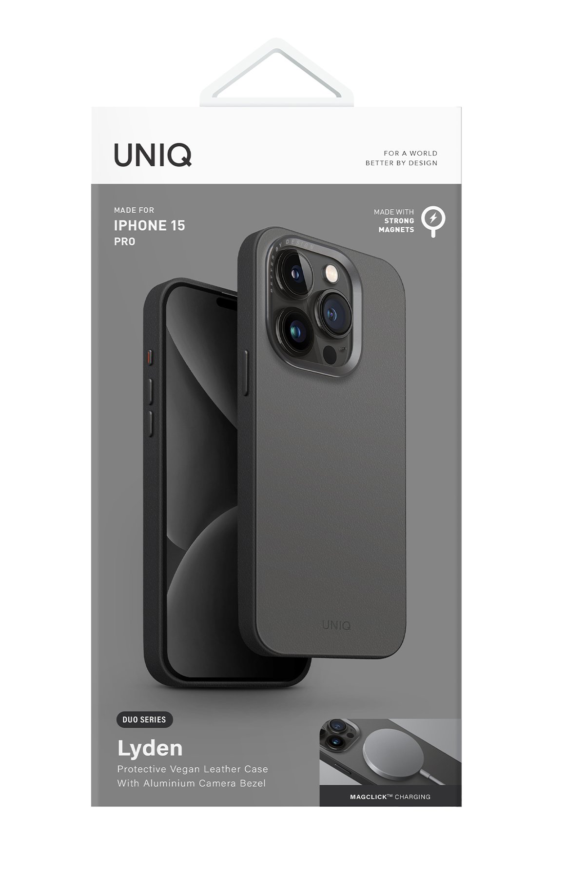 Uniq iPhone 15 Pro Lyden DS Magsafe Kapak - Sarı