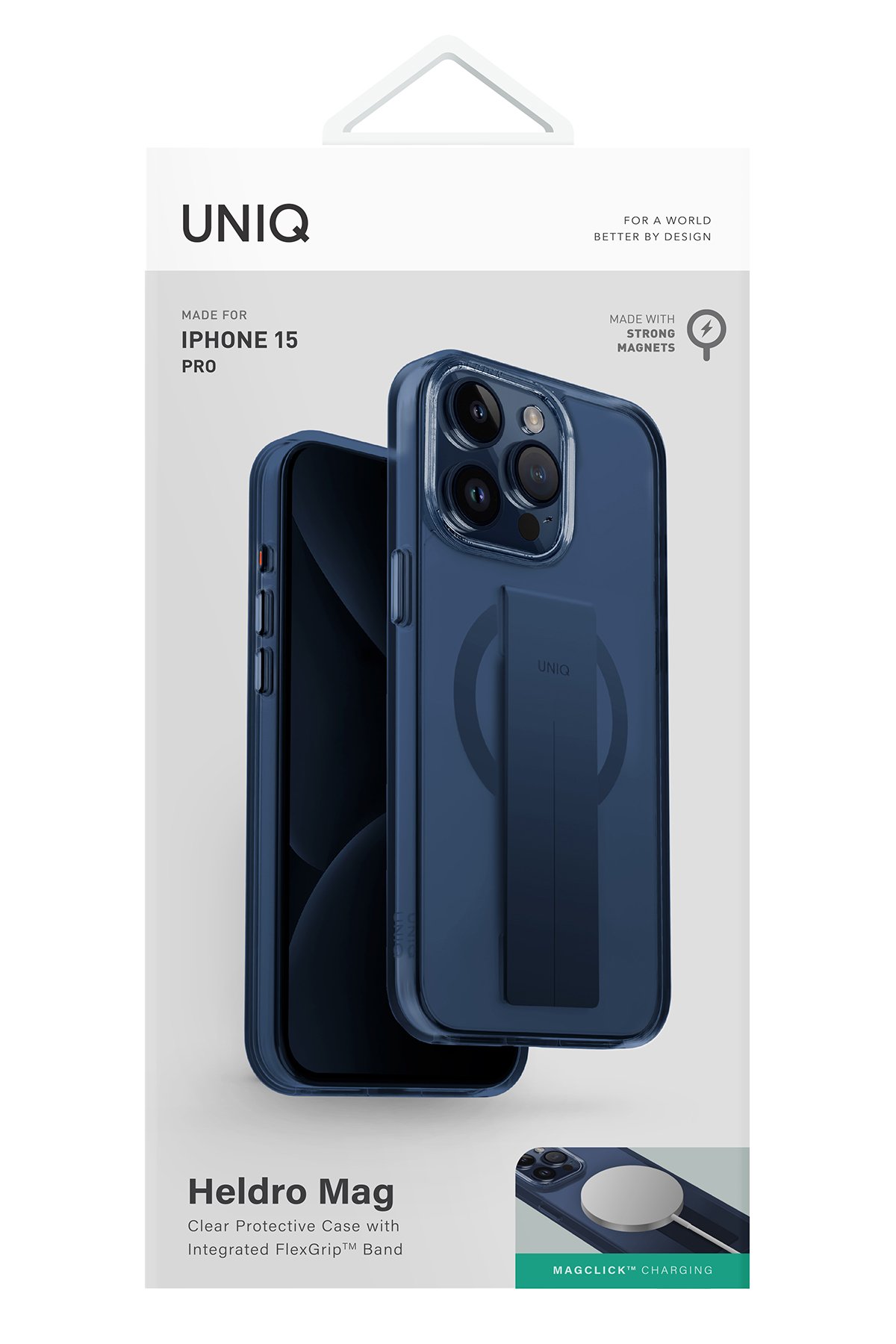 Uniq iPhone 15 Pro Max Lino Hue Magsafe Kapak - Pembe