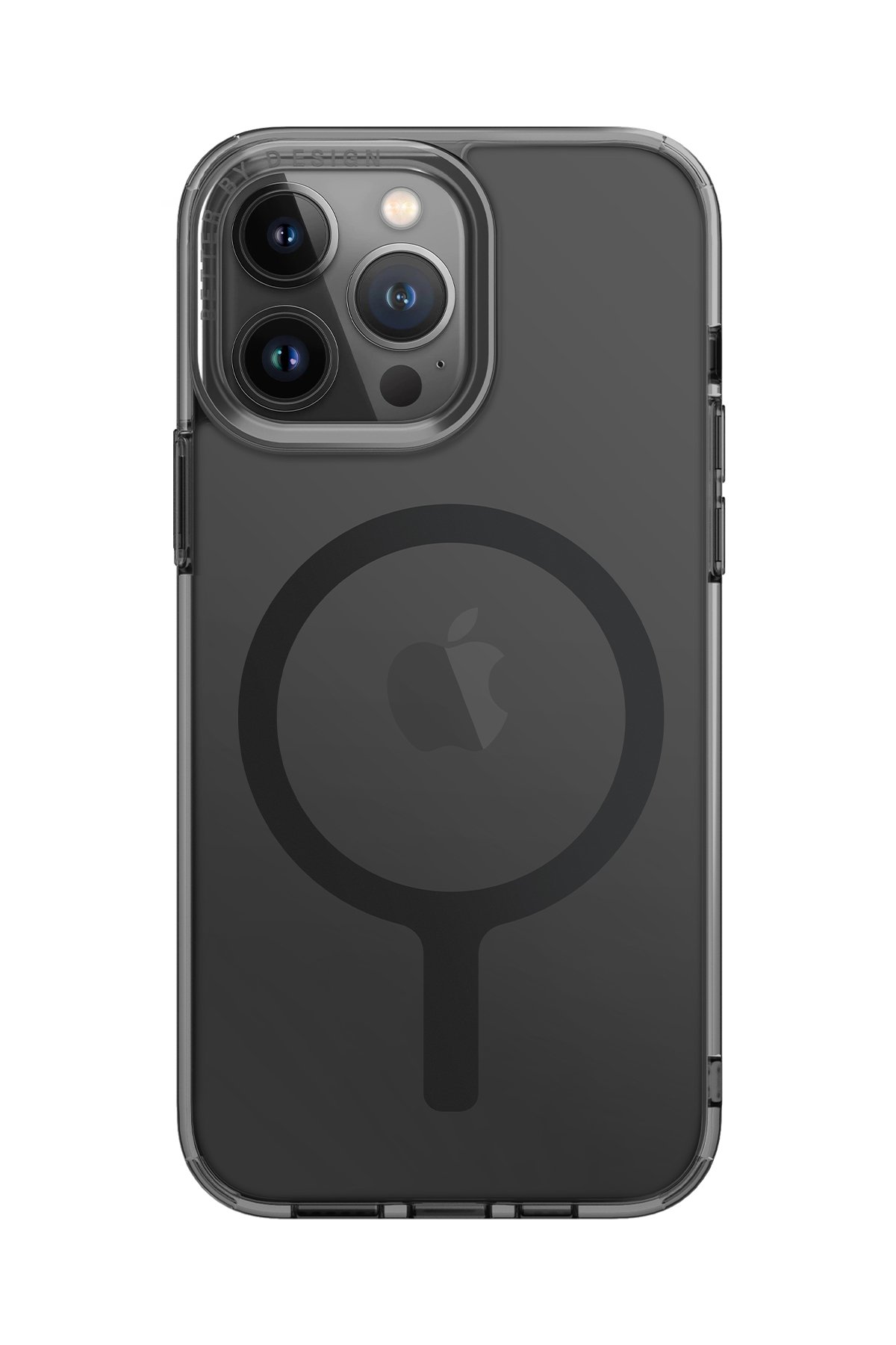 Uniq iPhone 15 Pro Max Optix Çelik Çerçeveli Sapphire Kamera Lens Koruyucu - Gri