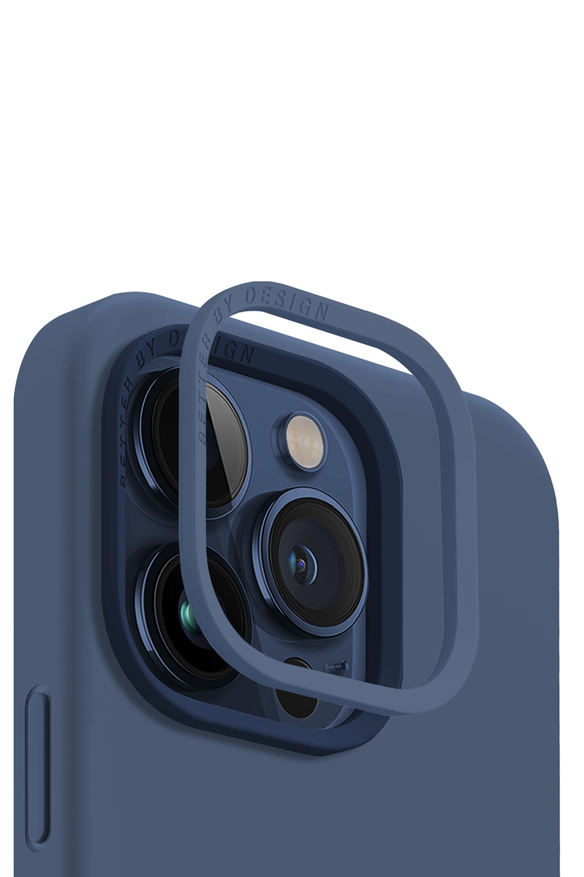 Uniq iPhone 15 Pro Max Optix Alüminyum Kamera Lens Koruyucu - Siyah