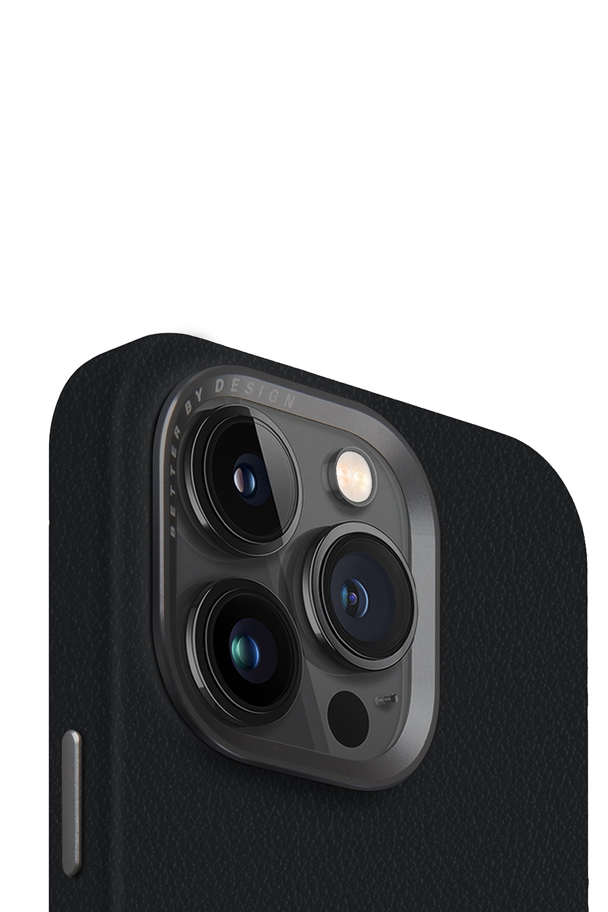 Uniq iPhone 15 Pro Max Optix Çelik Çerçeveli Sapphire Kamera Lens Koruyucu - Gri