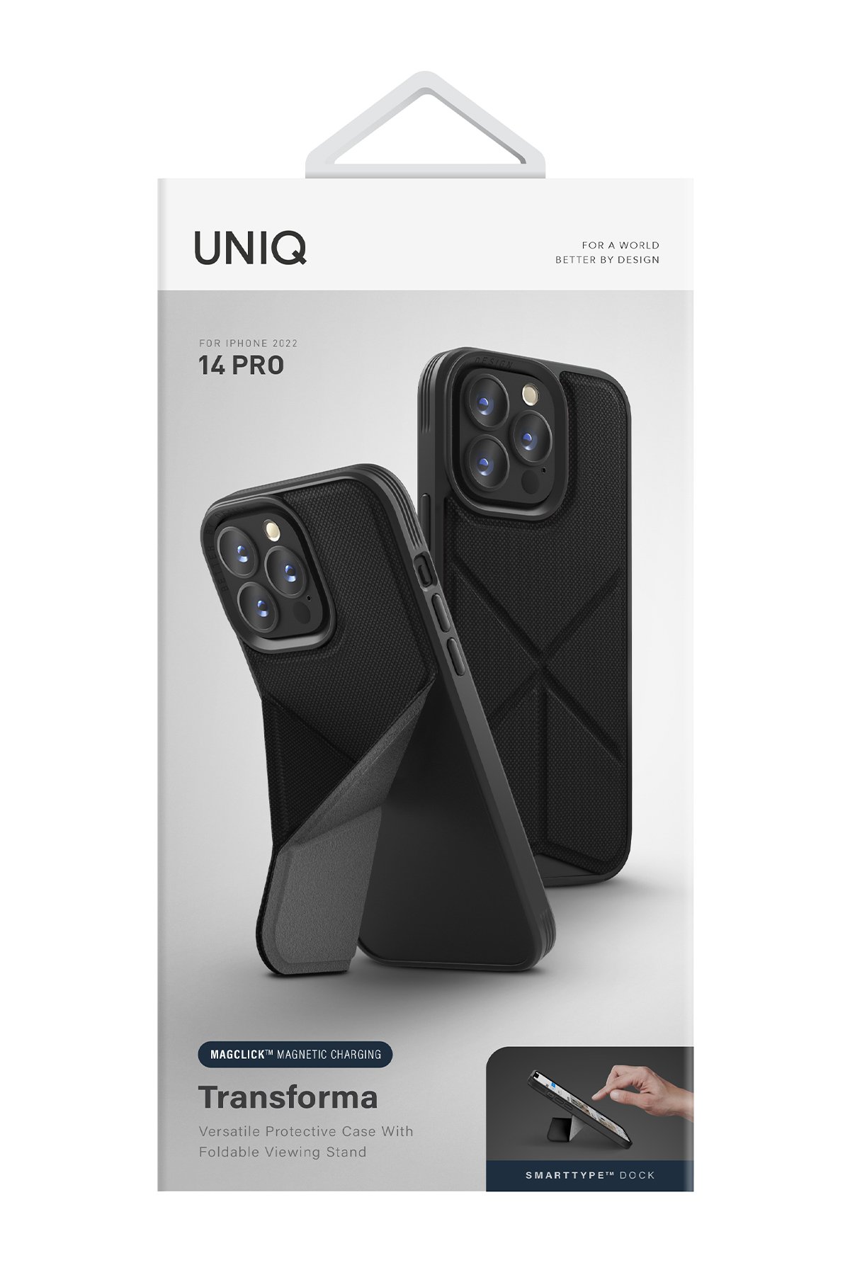 Uniq iPhone 15 Pro Max Heldro Mount Standlı Kapak - Şeffaf