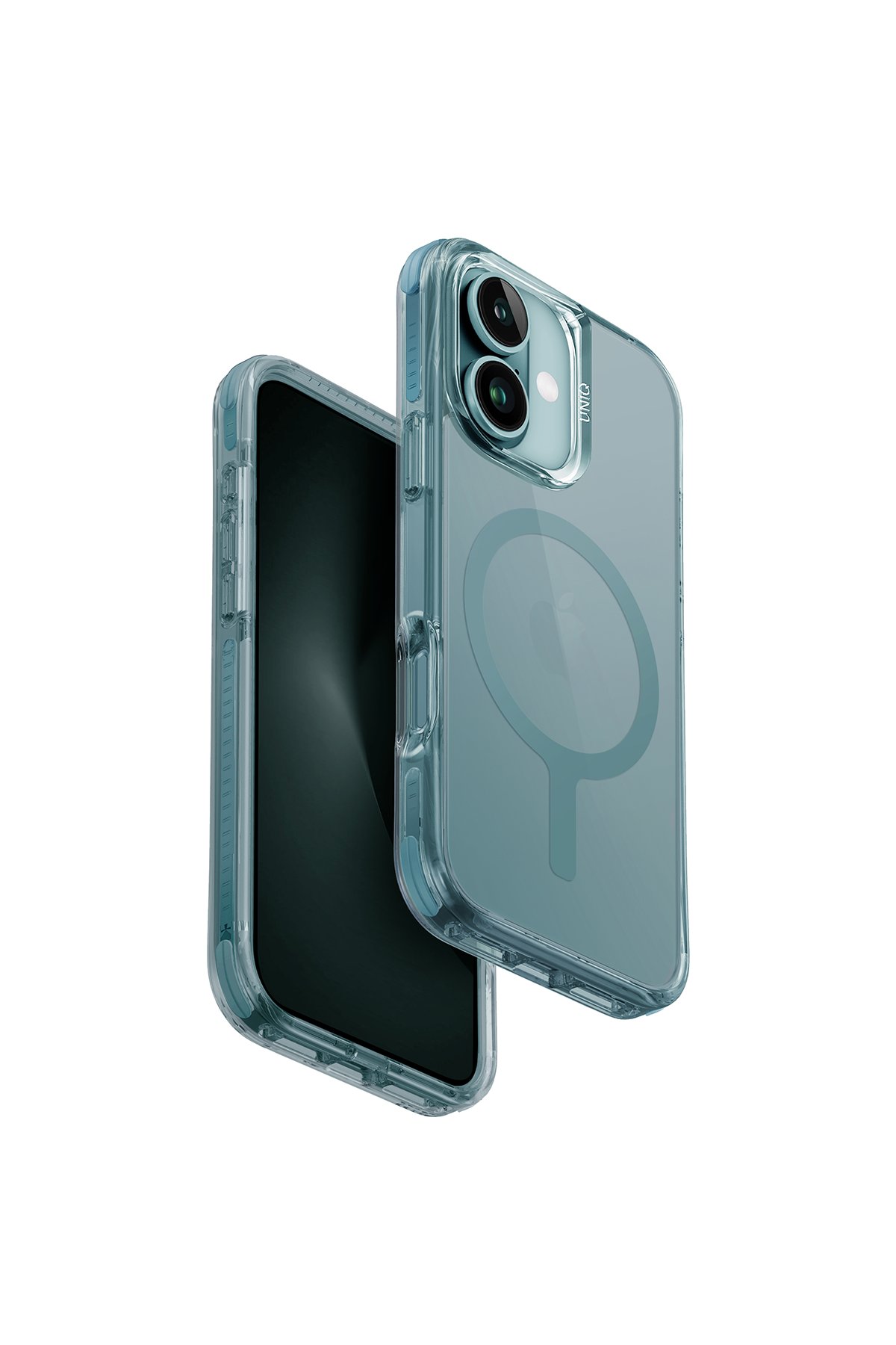 Uniq iPhone 16 Optix Alüminyum Kamera Lens Koruyucu - Mavi
