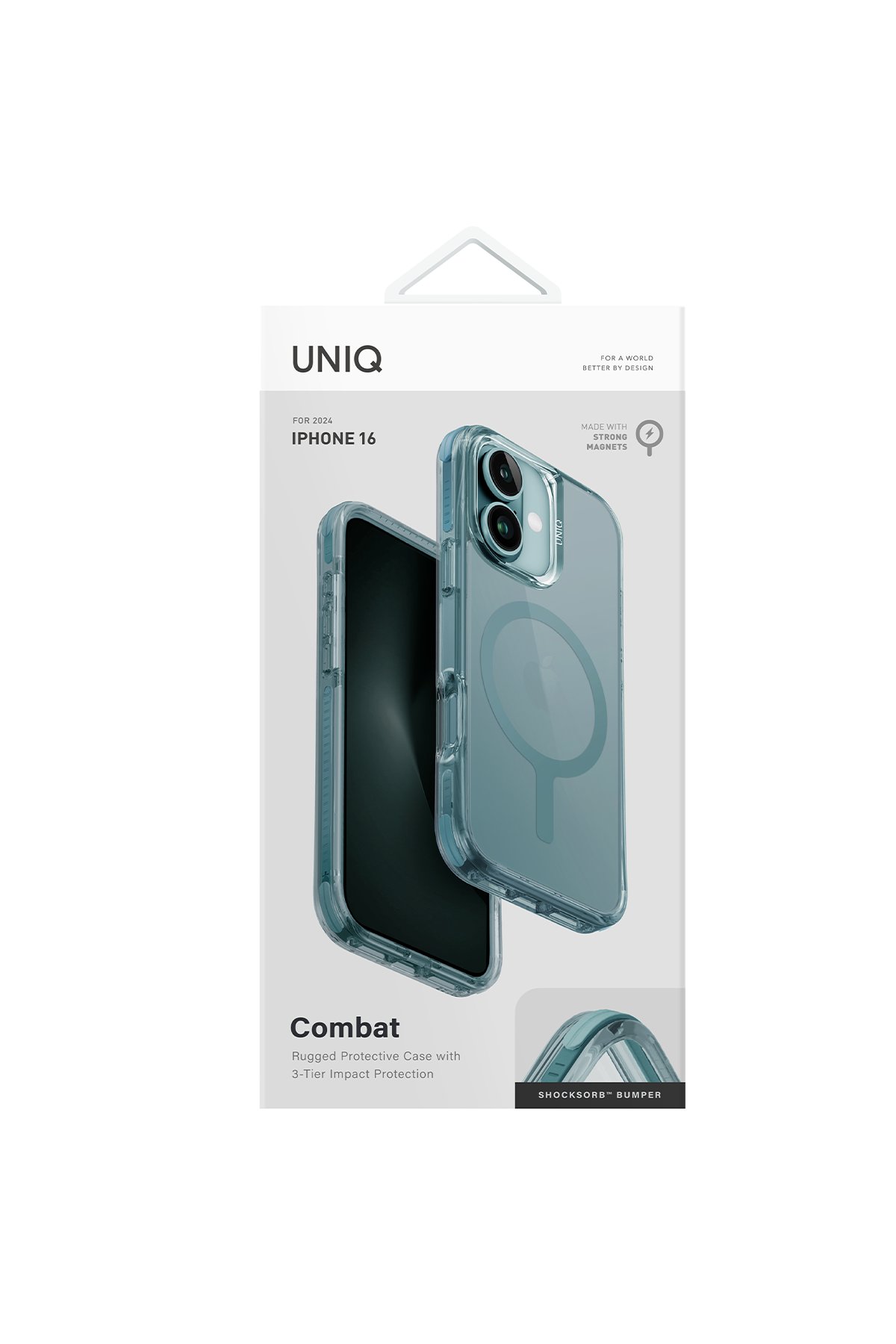 Uniq iPhone 16 Optix Alüminyum Kamera Lens Koruyucu - Mavi