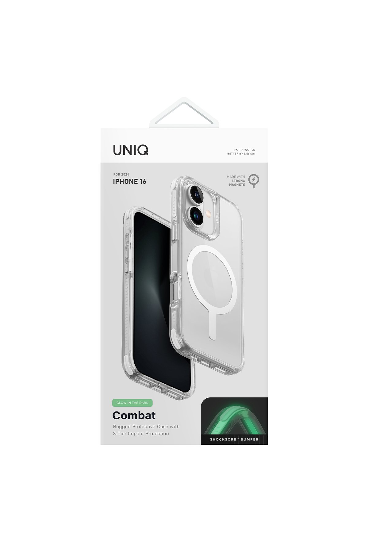 Uniq iPhone 16 Plus Clearvue Magsafe 3in1 Set Kapak - Şeffaf