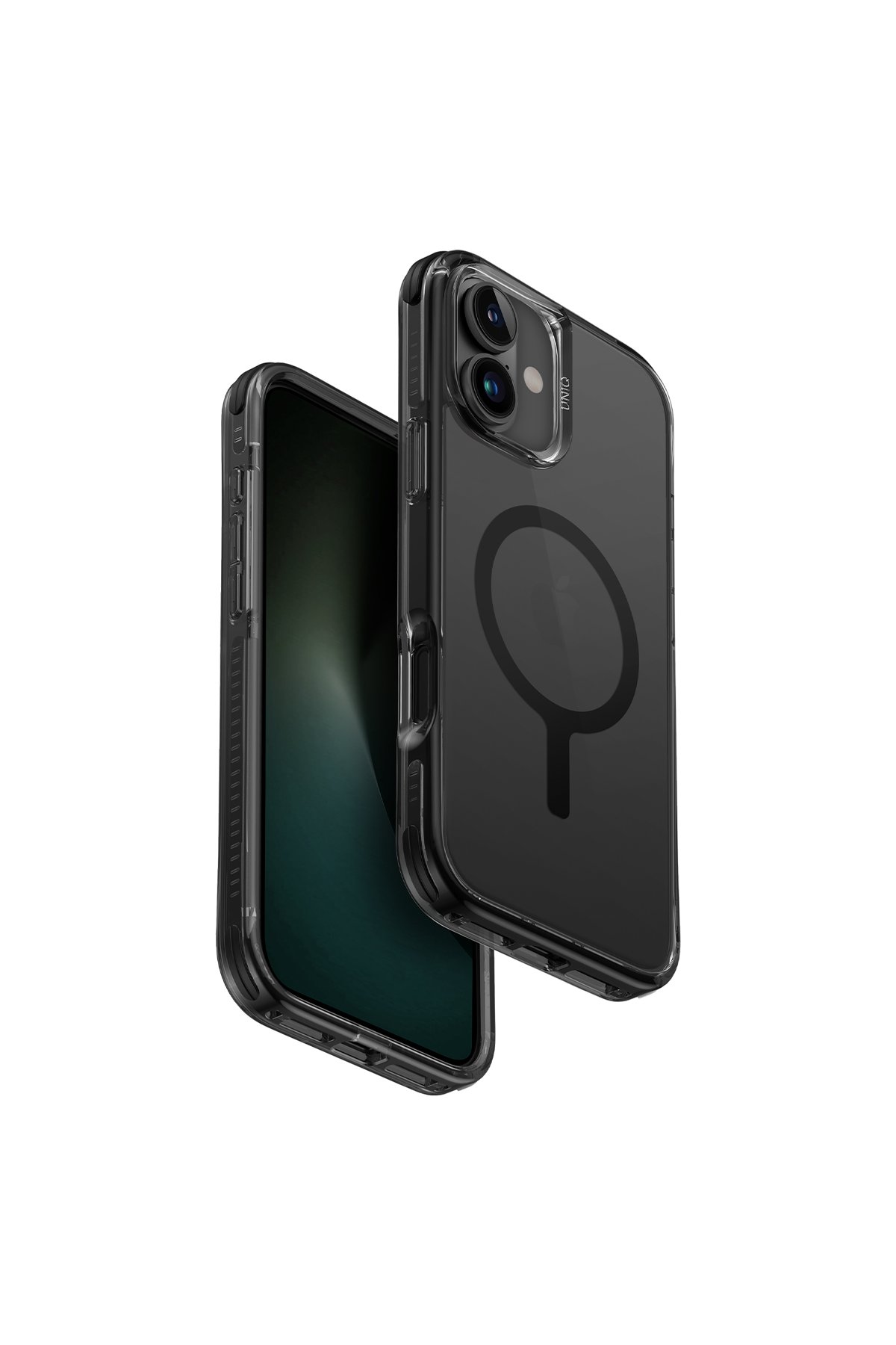 Uniq iPhone 16 Plus Optix Hayalet Cam Ekran Koruyucu - Siyah