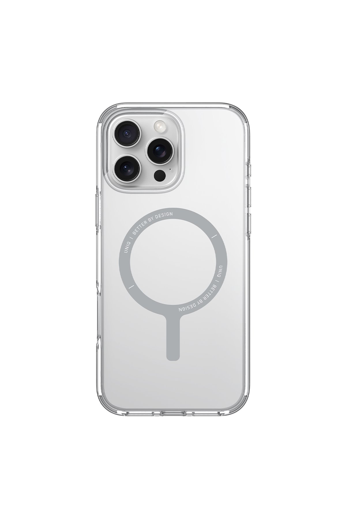 Uniq iPhone 16 Pro Optix Alüminyum Kamera Lens Koruyucu - Gri