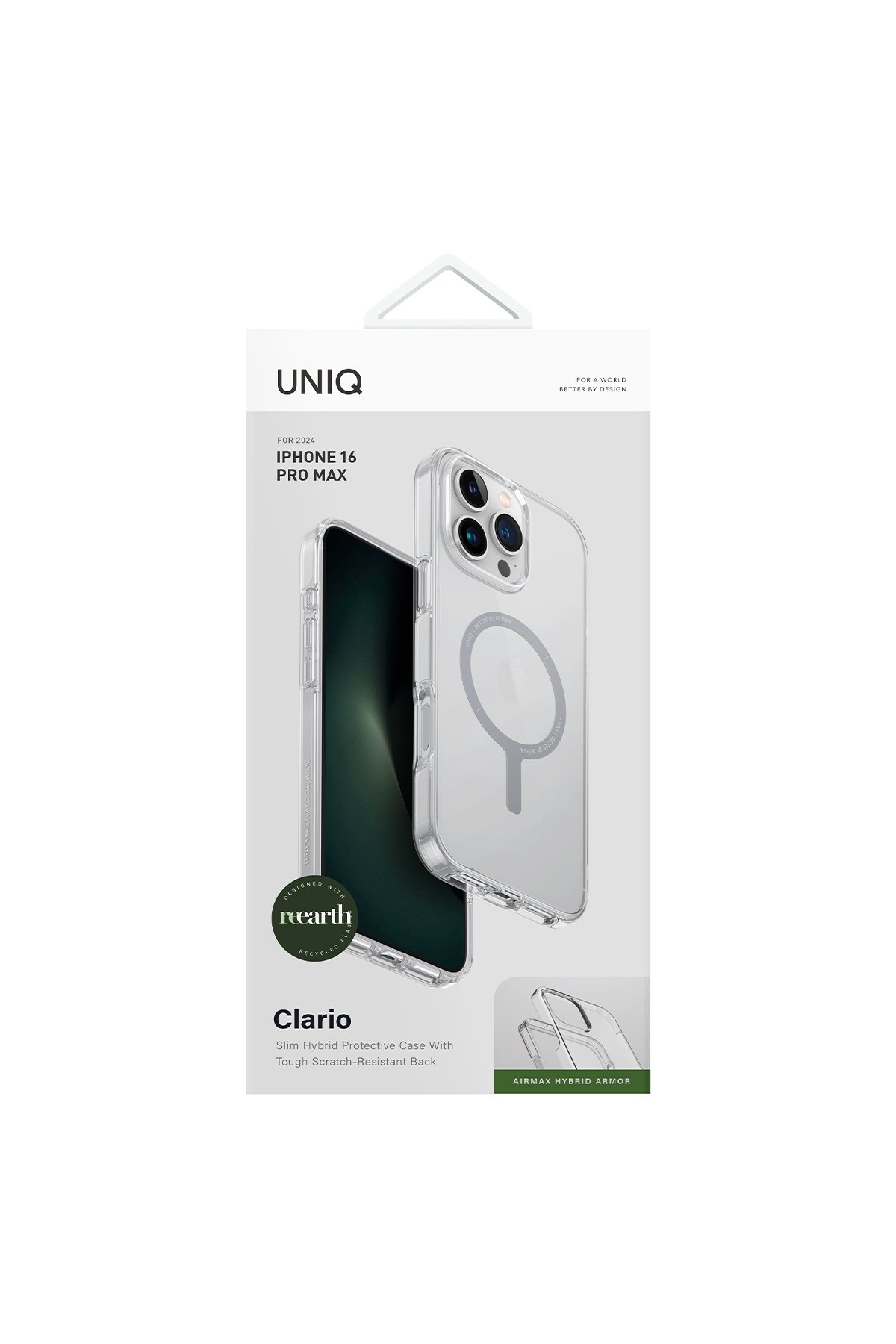 Uniq iPhone 16 Pro Optix Alüminyum Kamera Lens Koruyucu - Gri