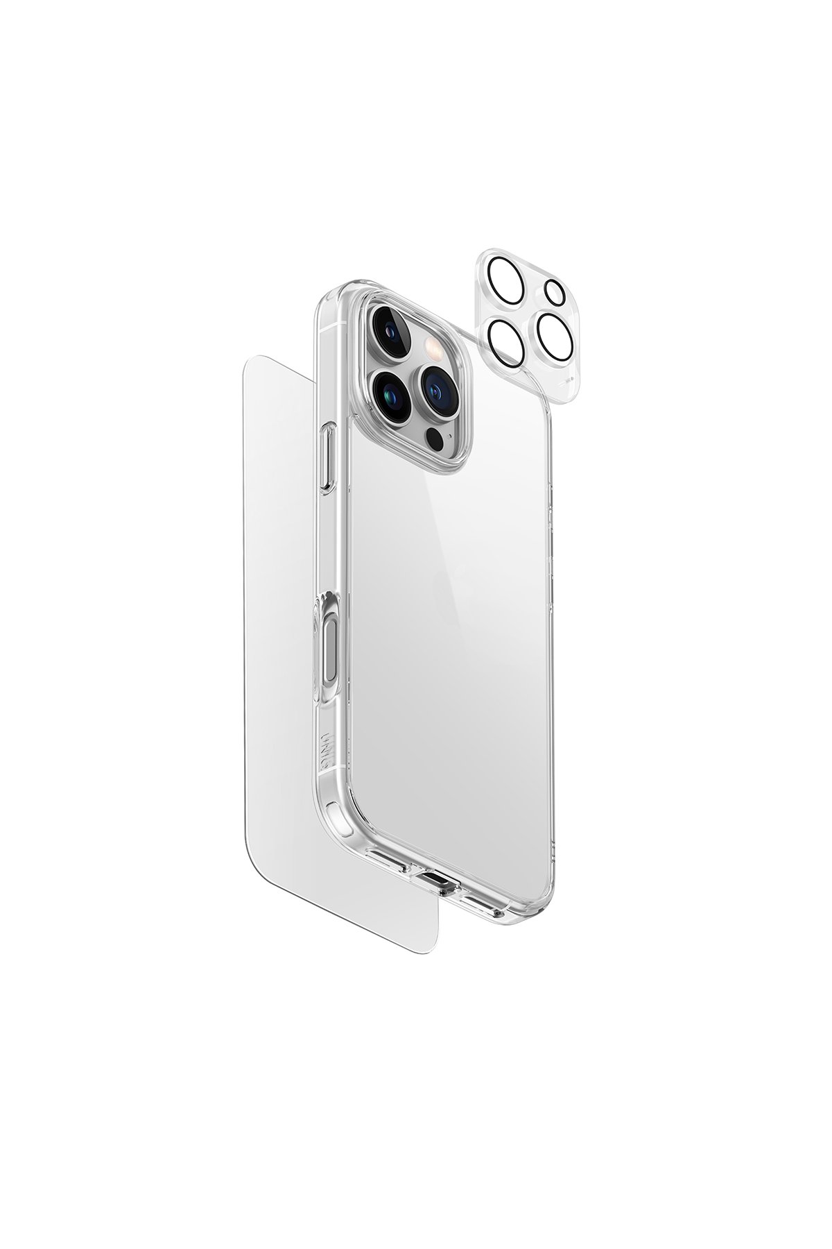 Uniq iPhone 16 Pro Max Optix Alüminyum Kamera Lens Koruyucu - Gökkuşağı