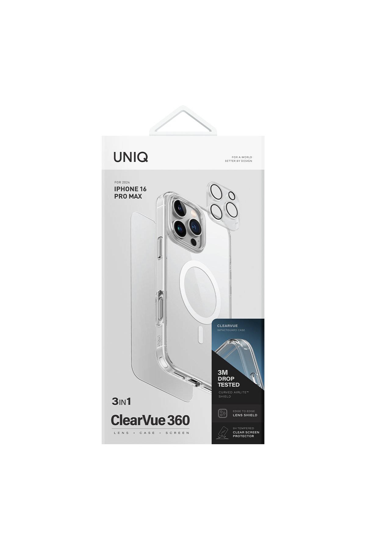 Uniq iPhone 16 Pro Max Heldro Max Magsafe Standlı Kapak - Siyah