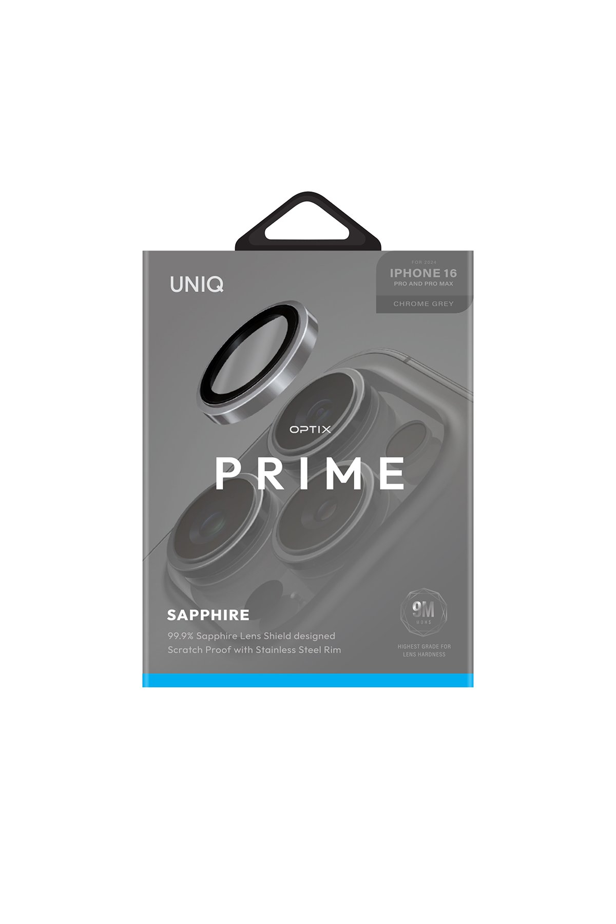 Uniq iPhone 16 Pro Optix Alüminyum Kamera Lens Koruyucu - Gold