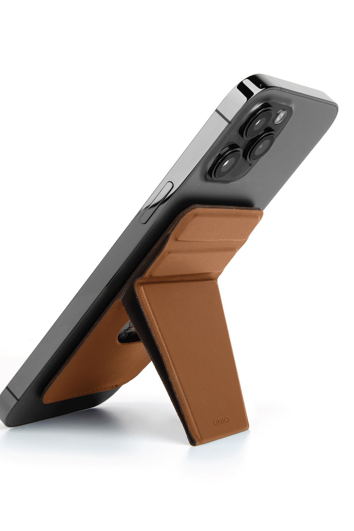 Uniq Flixa Popsocketli Manyetik Kartlık Stand - Siyah