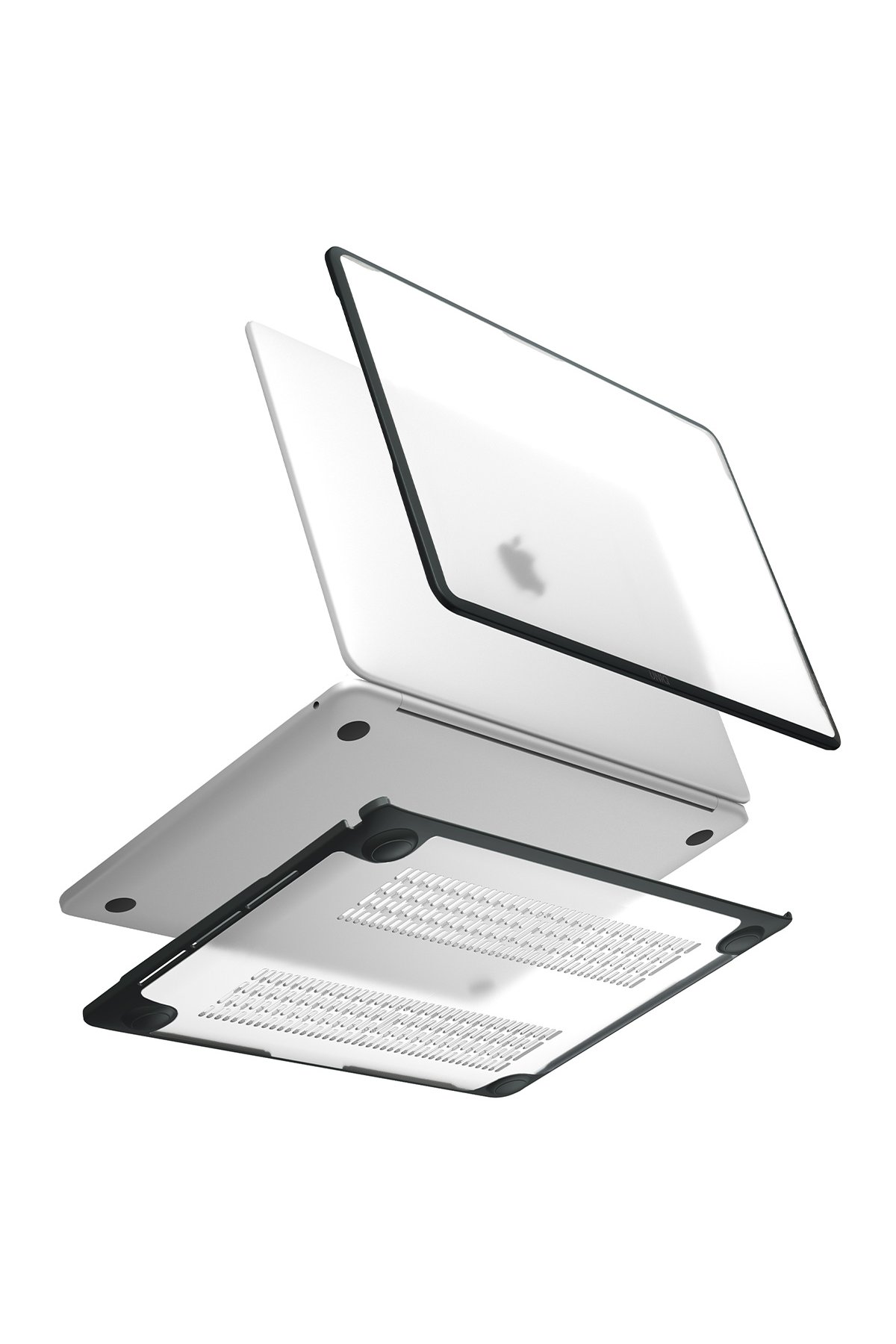 Uniq Macbook Air 13 (2022) Claro Mat Macbook Kapak - Şeffaf