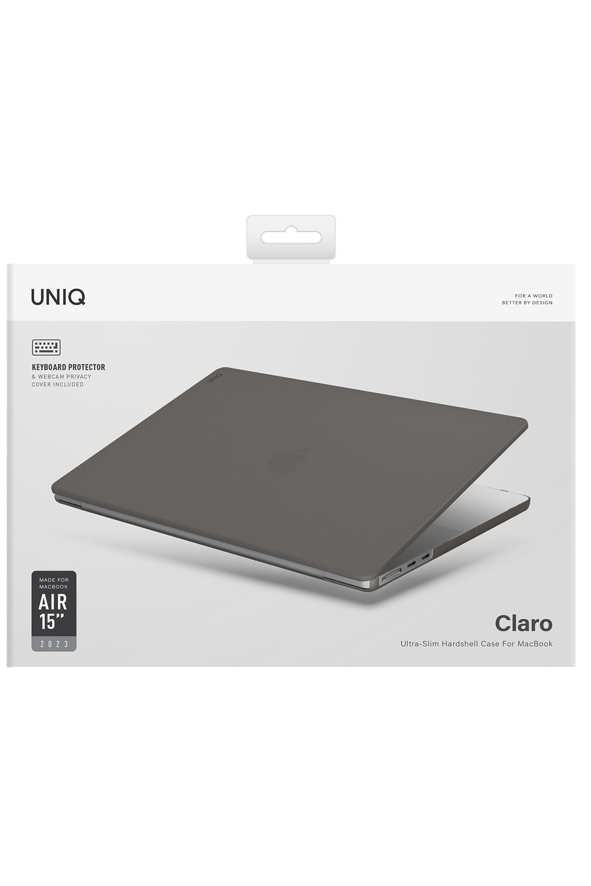 Uniq Macbook Air 15 (2023) Claro Mat Macbook Kapak - Şeffaf