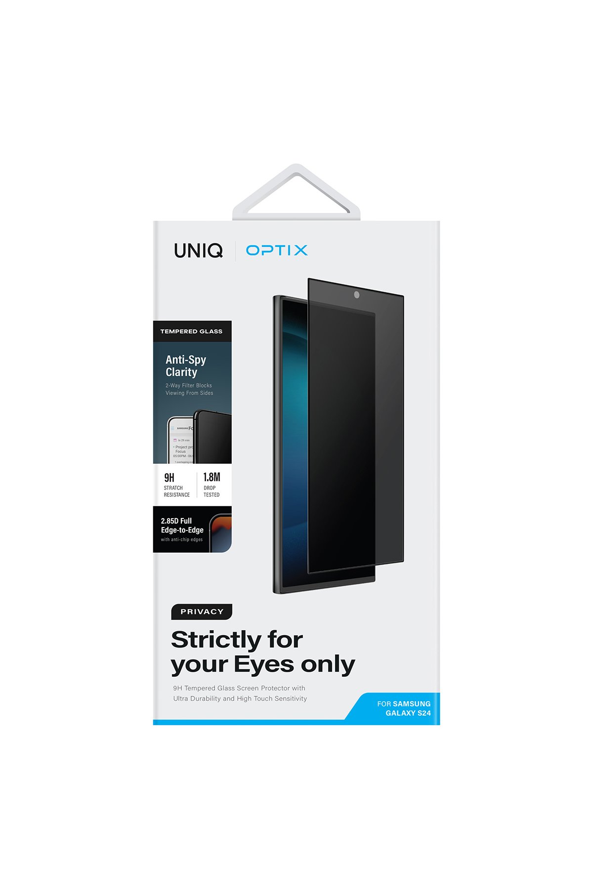 Uniq Samsung Galaxy S24 Plus Optix Hayalet Ekran Koruyucu - Siyah