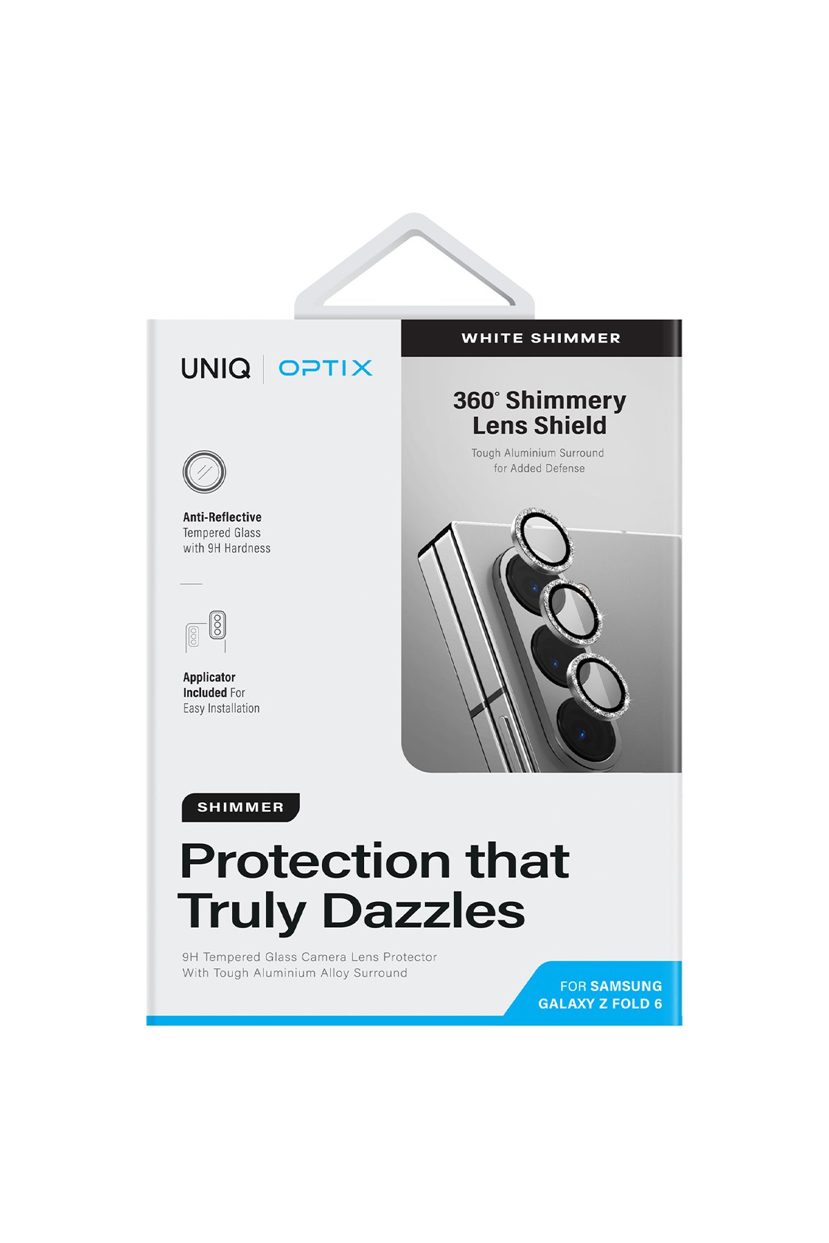 Uniq Samsung Galaxy Z Fold 6 Optix Hayalet Cam Ekran Koruyucu - Siyah