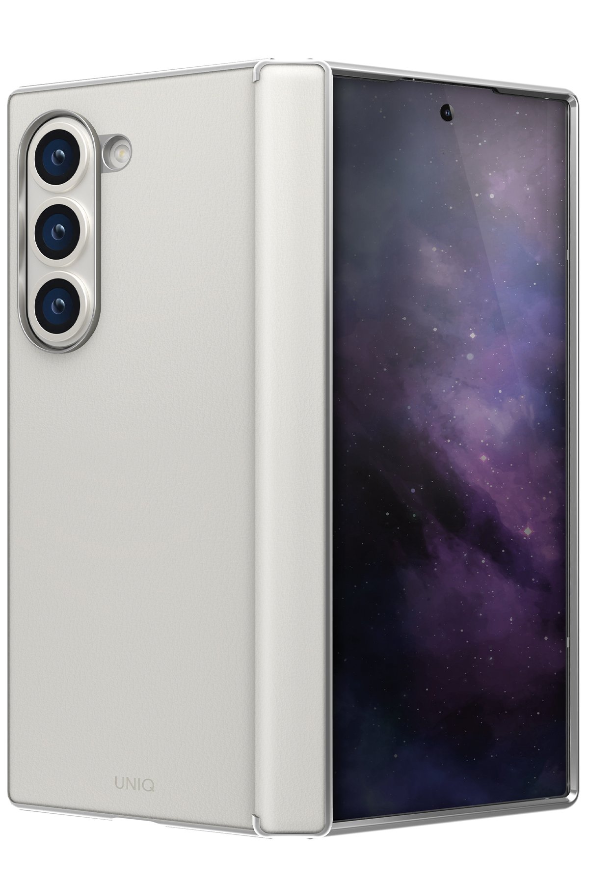 Uniq Samsung Galaxy Z Fold 6 Optix Hayalet Cam Ekran Koruyucu - Siyah