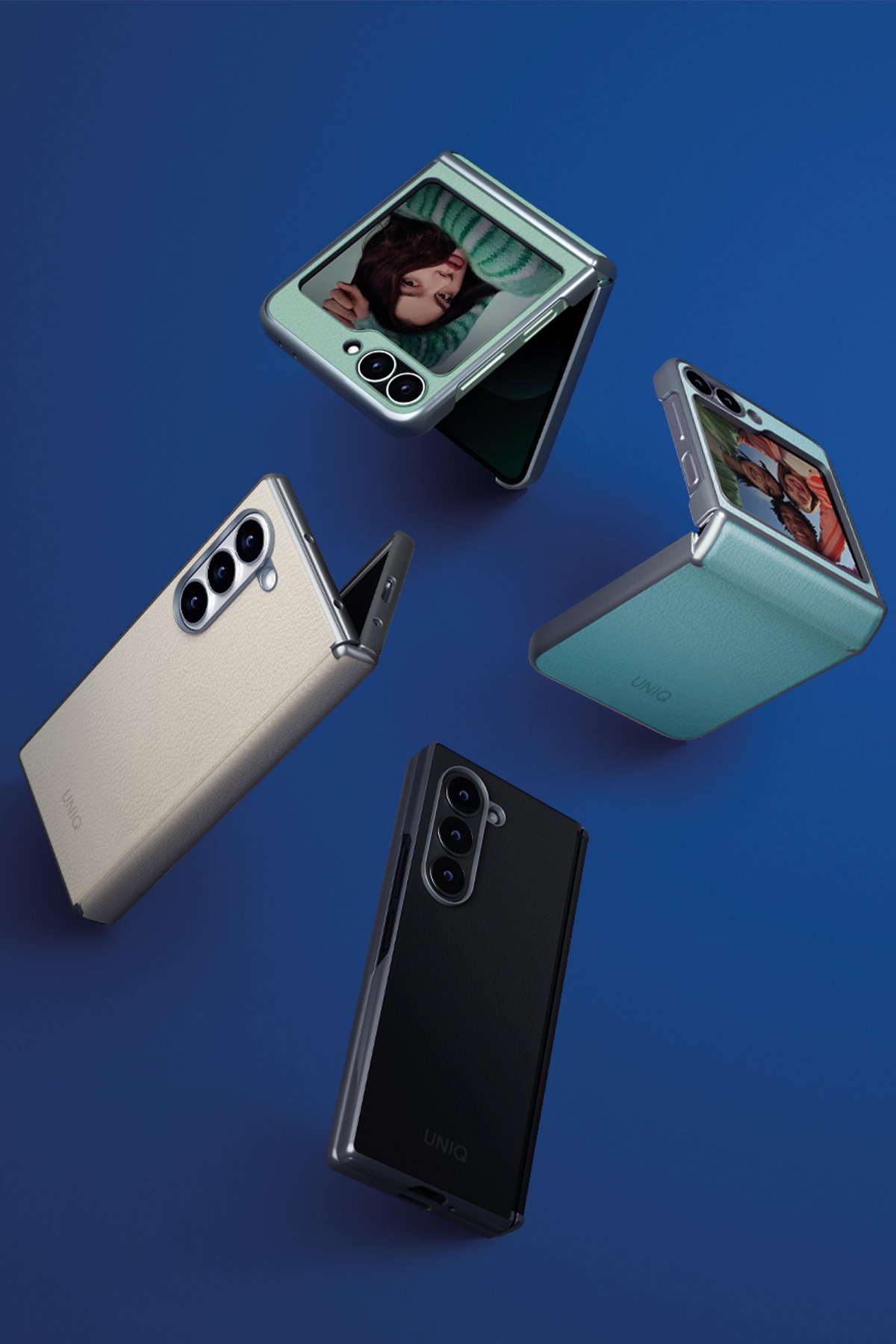 Uniq Samsung Galaxy Z Fold 6 Optix Hayalet Cam Ekran Koruyucu - Siyah