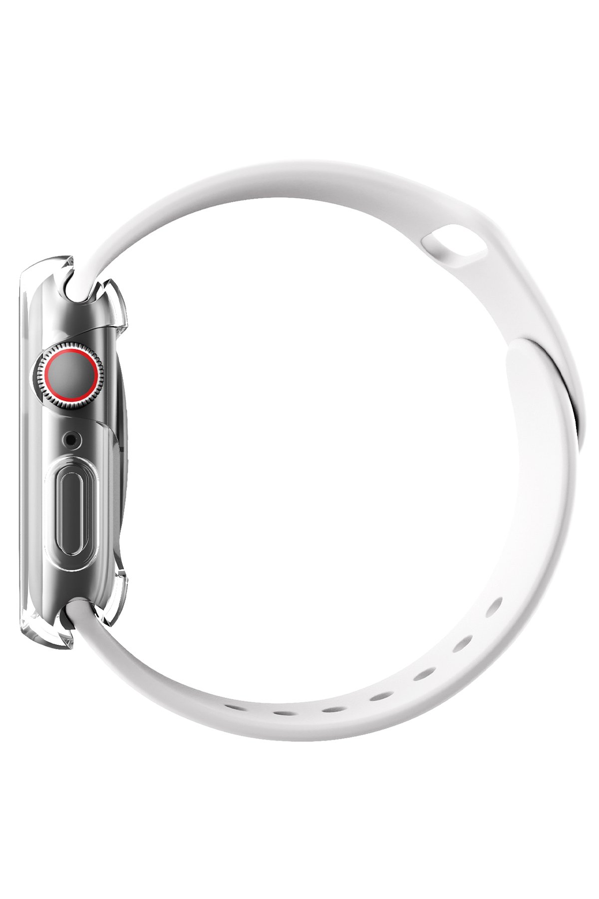 Uniq Watch 41mm Legion Camlı Silikon Kasa Koruyucu - Siyah