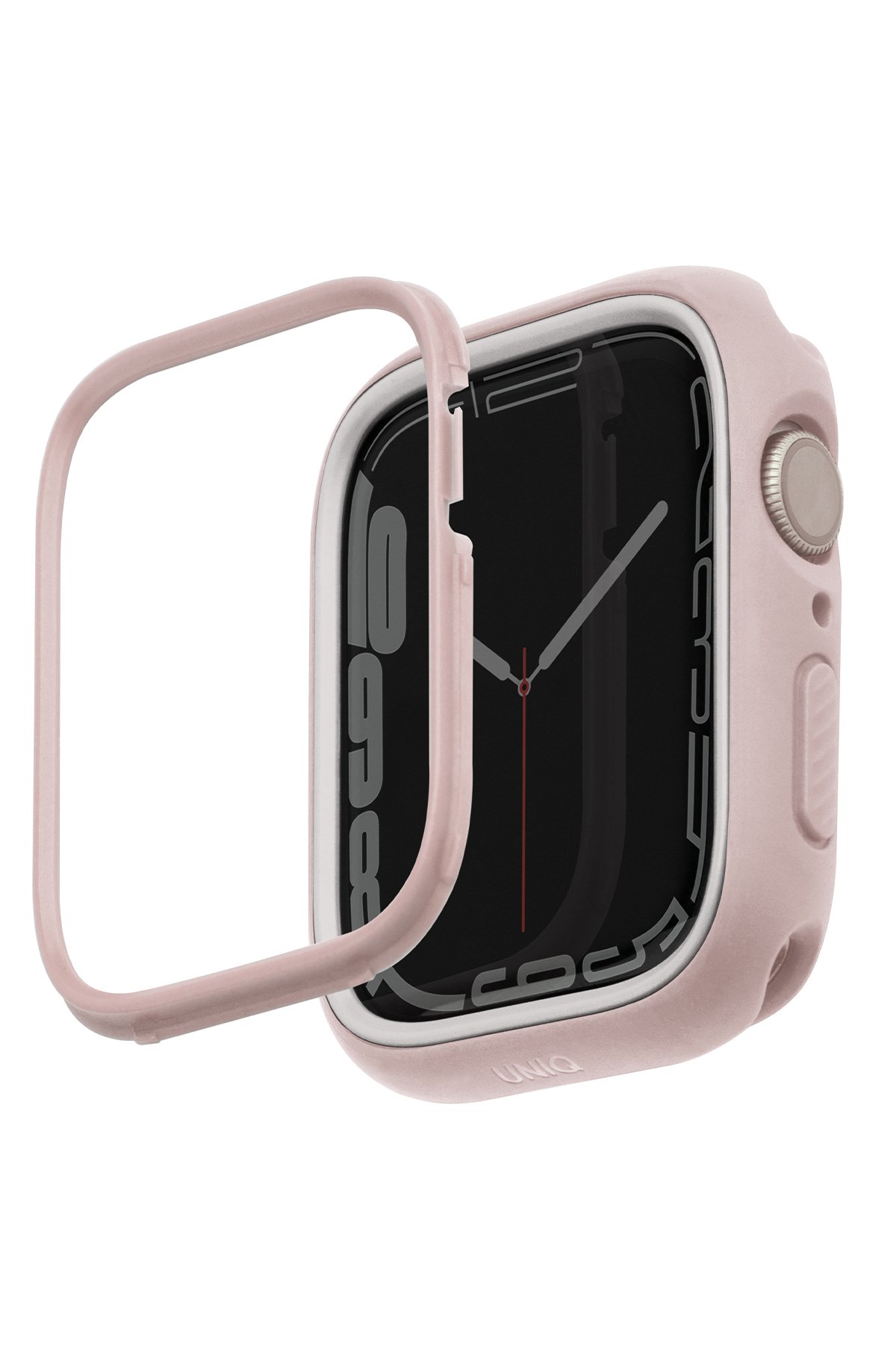 Uniq Watch 41mm Legion Camlı Silikon Kasa Koruyucu - Siyah