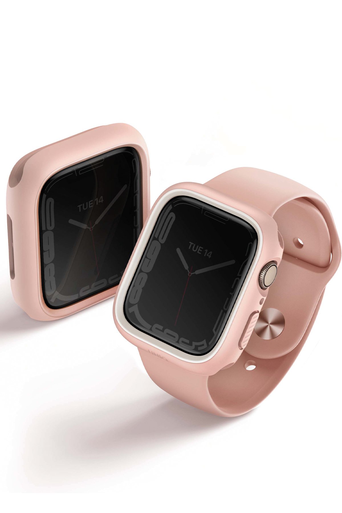 Uniq Watch 41mm Legion Camlı Silikon Kasa Koruyucu - Siyah