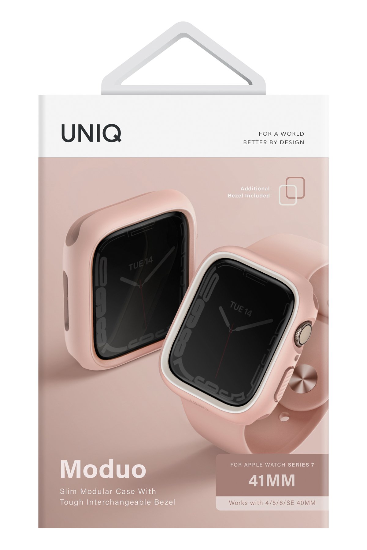 Uniq Watch 41mm Legion Camlı Silikon Kasa Koruyucu - Siyah