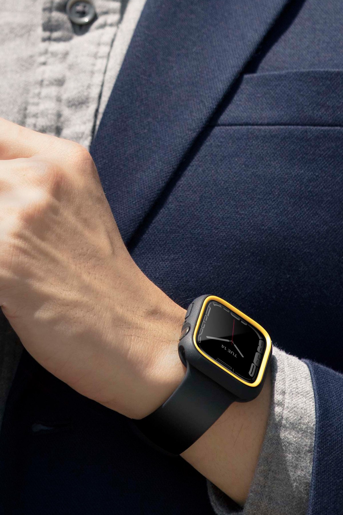 Uniq Watch 41mm Stride FKM Silikon Kordon - Koyu Yeşil