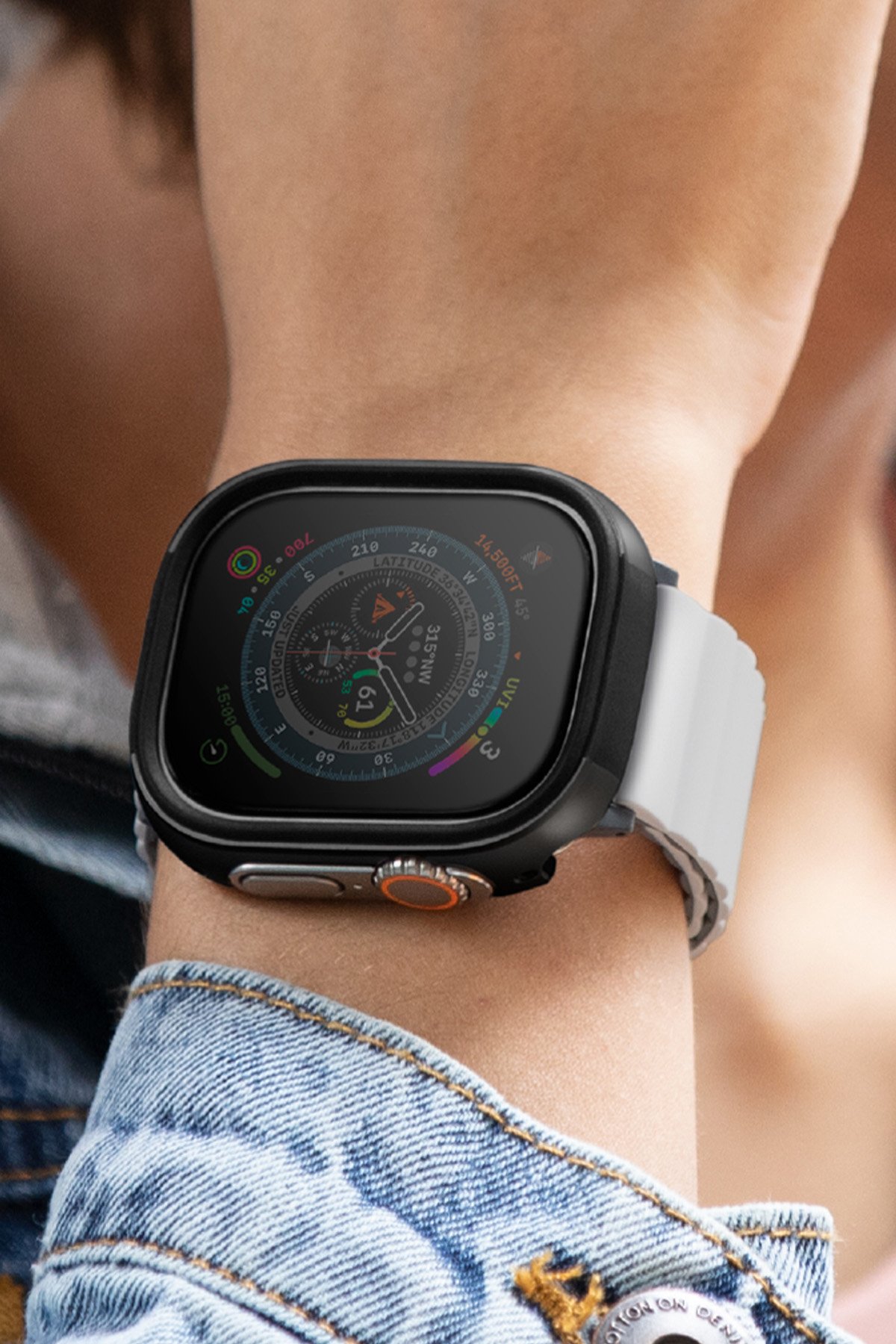 Uniq Watch 41mm Revix Reversible Manyetik Kordon - Yeşil-Bej