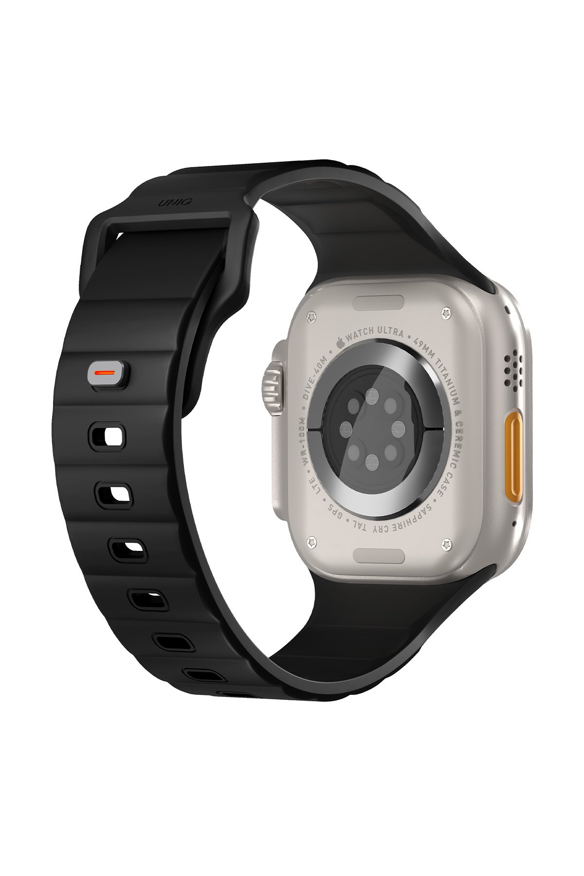 Uniq Watch 44mm Revix Premium Reversible Manyetik Kordon - Siyah-Gri