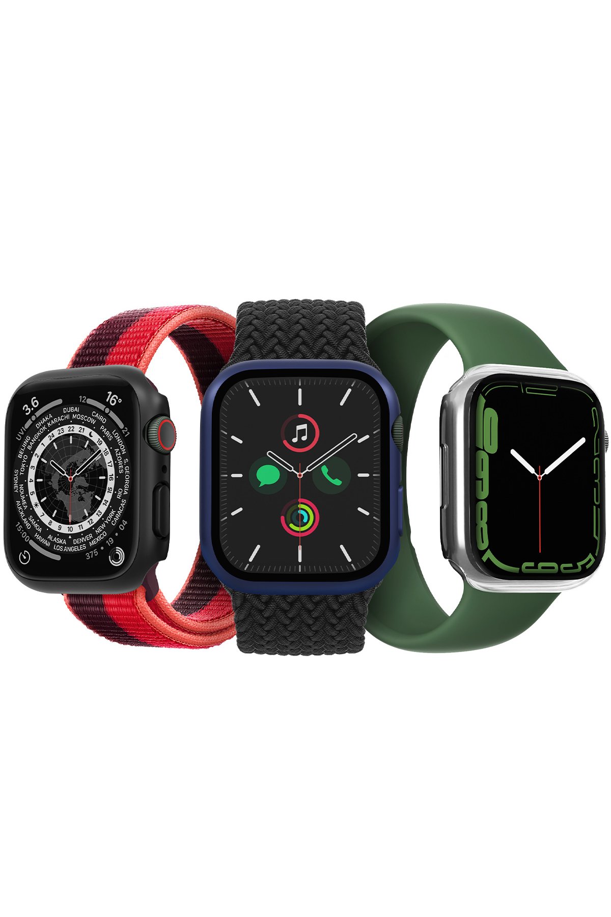 Uniq Watch 45mm Revix Reversible Manyetik Kordon - Yeşil-Bej