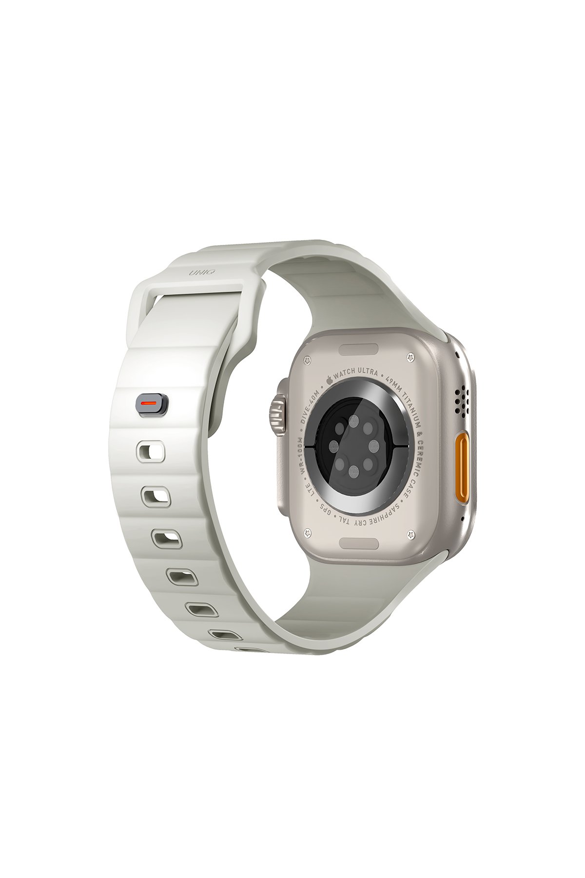 Uniq Watch Ultra 2 49mm Stride FKM Silikon Kordon - Beyaz