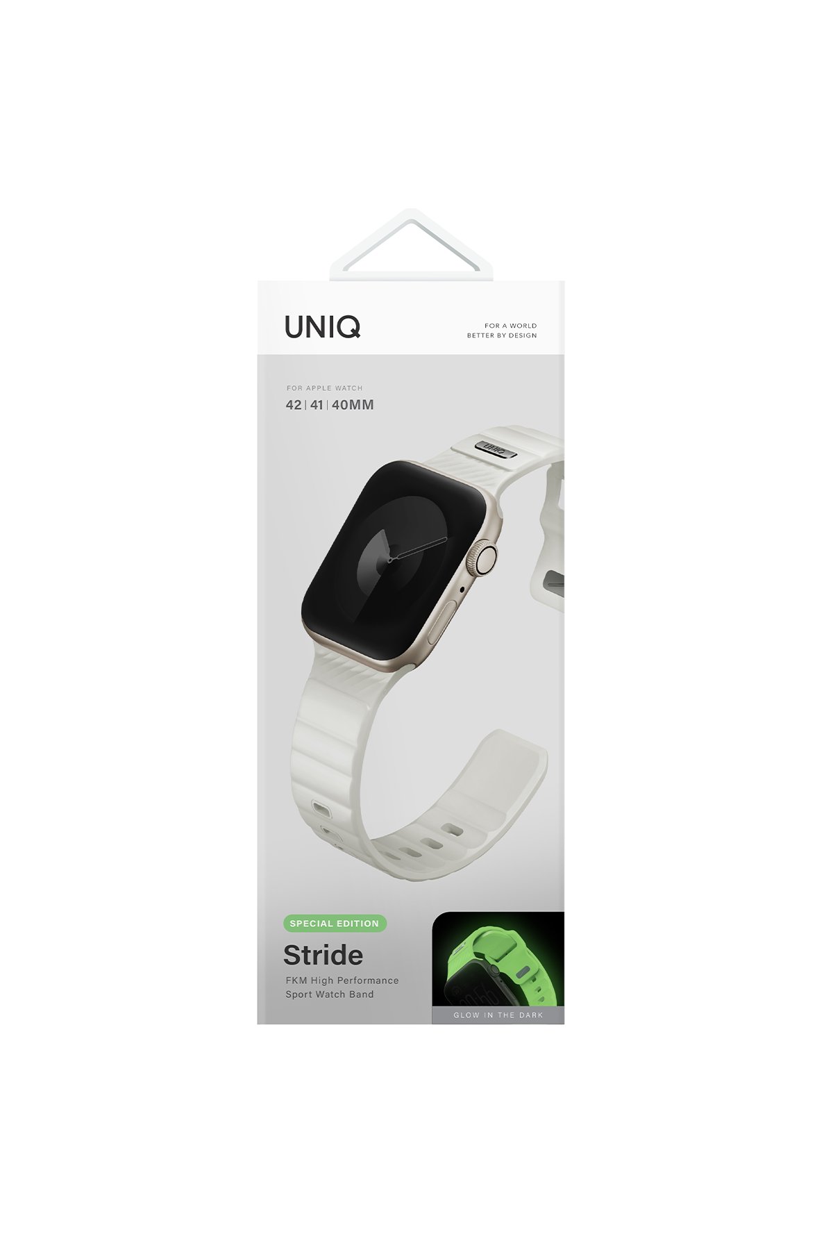 Uniq Watch Ultra 2 49mm Stride FKM Silikon Kordon - Beyaz