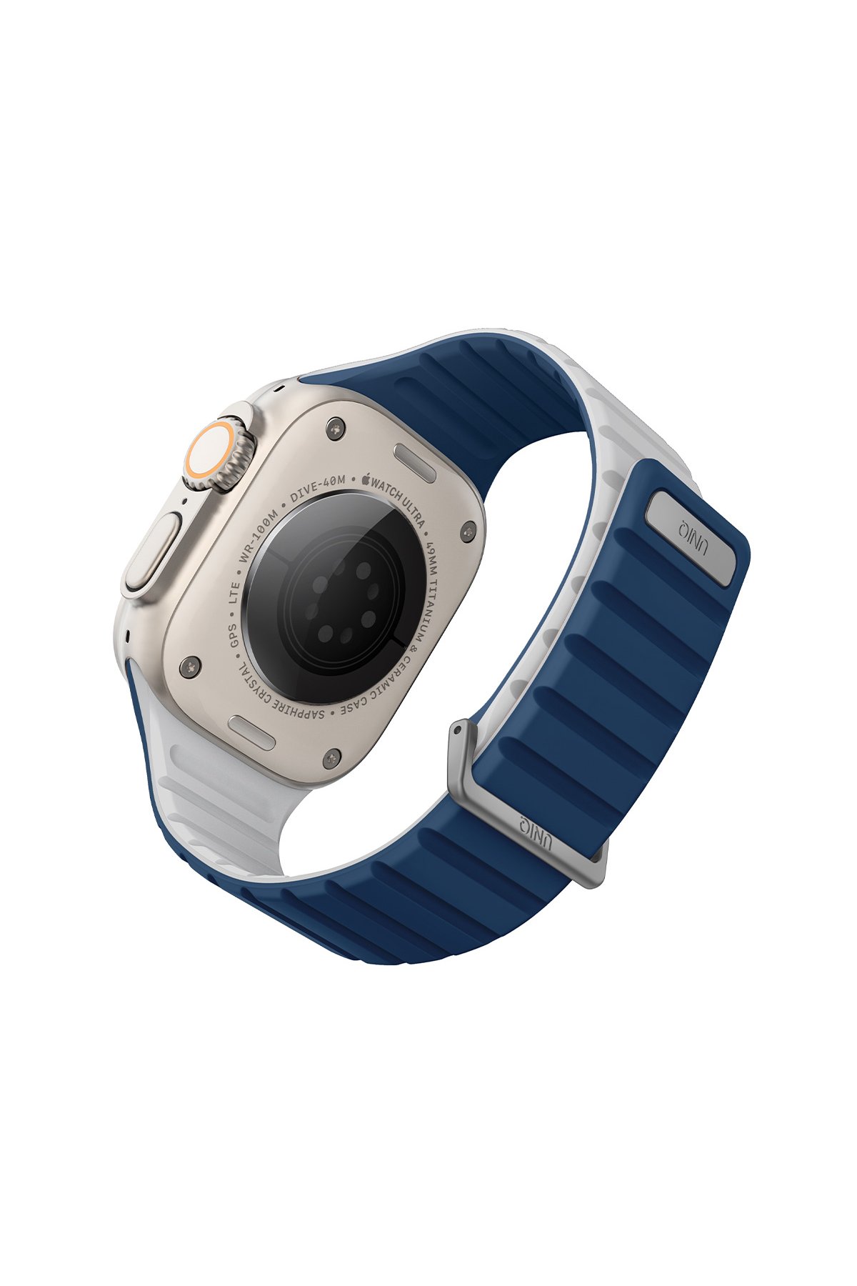 Uniq Watch Ultra 49mm Revix Reversible Manyetik Kordon - Lacivert-Gri