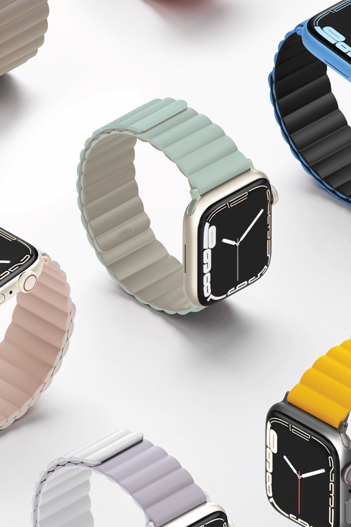 Uniq Watch Ultra 49mm Moduo Camlı Kasa Ekran Koruyucu - Sarı-Beyaz